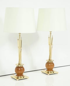 Pair of Cat Tail Lamps