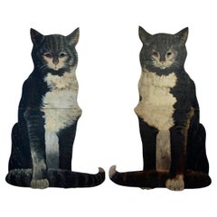 Pair of Cat Trade Signs