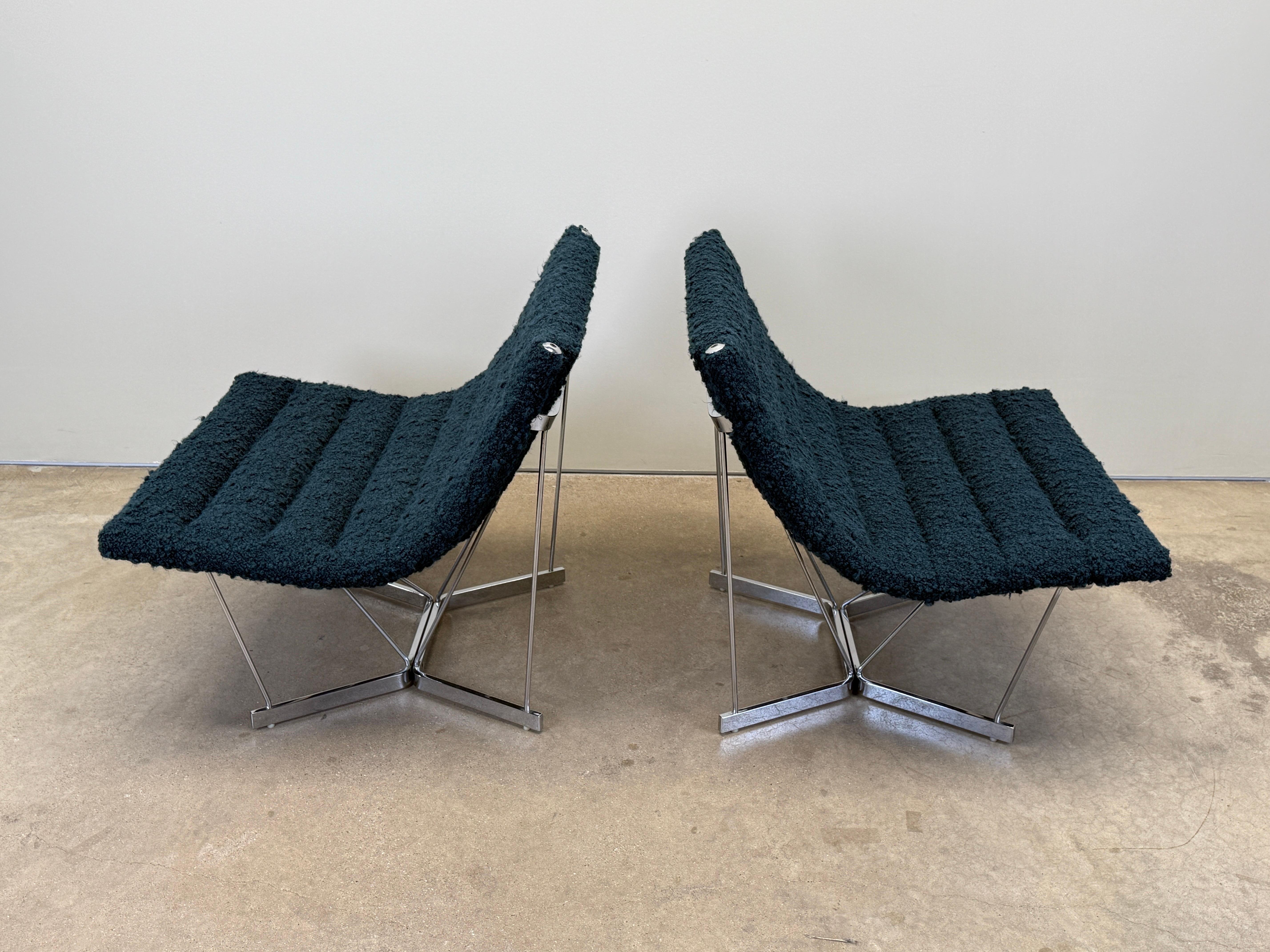 Paire de chaises caténaires par George Nelson pour Herman Miller en vente 5