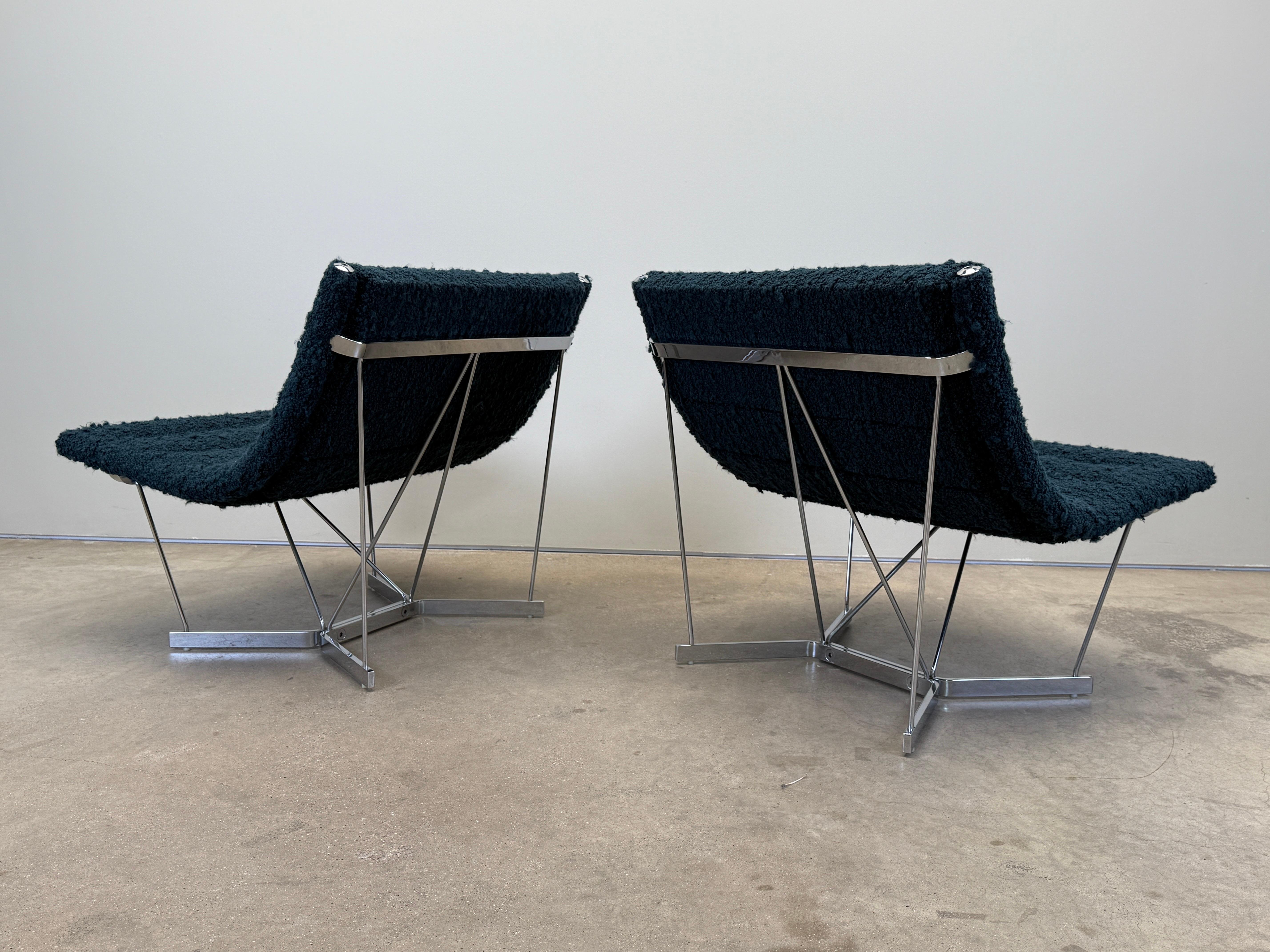 Paire de chaises caténaires par George Nelson pour Herman Miller en vente 9