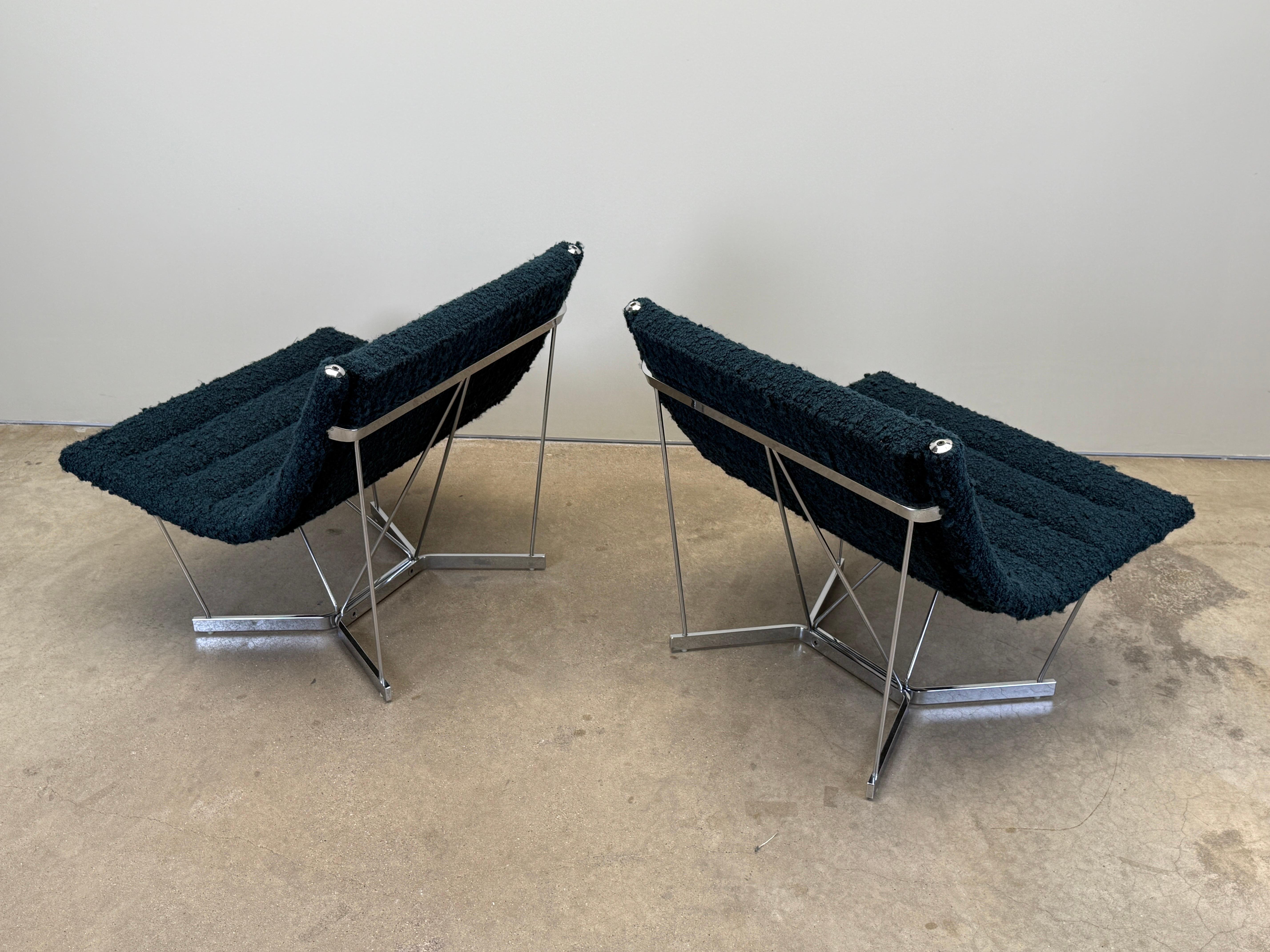 Paire de chaises caténaires par George Nelson pour Herman Miller en vente 10