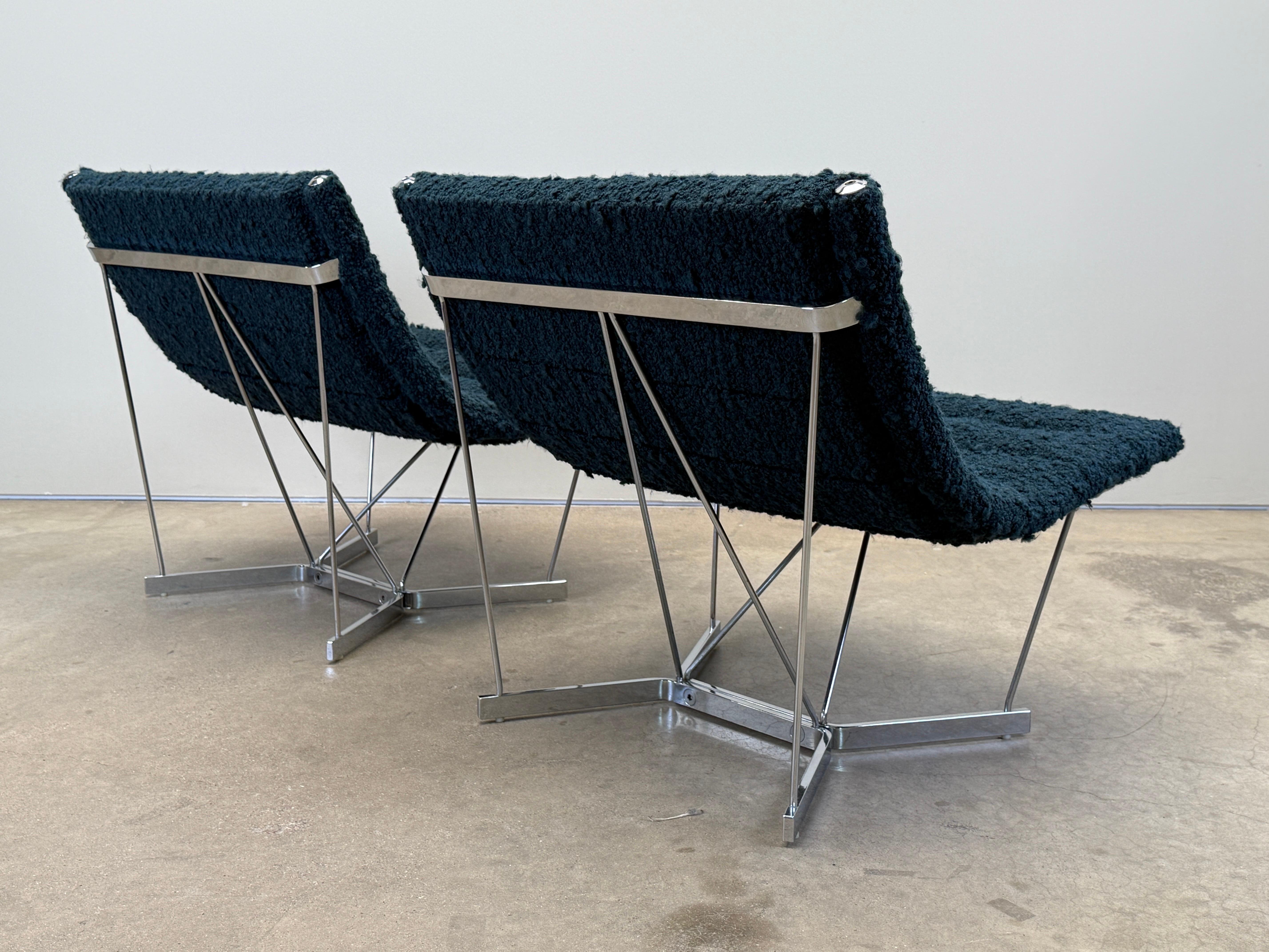 Paire de chaises caténaires par George Nelson pour Herman Miller en vente 12