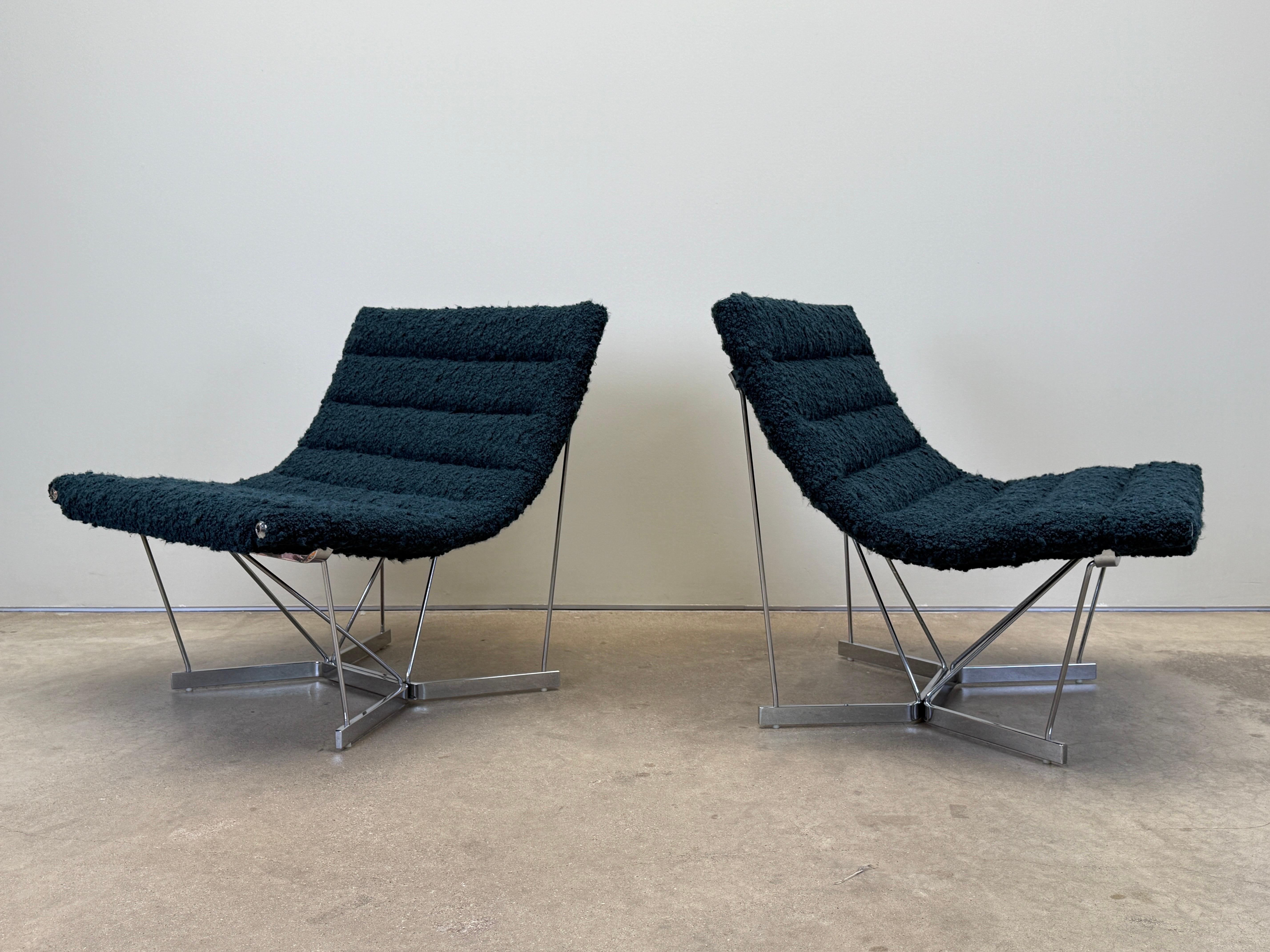 Paire de chaises caténaires par George Nelson pour Herman Miller en vente 1
