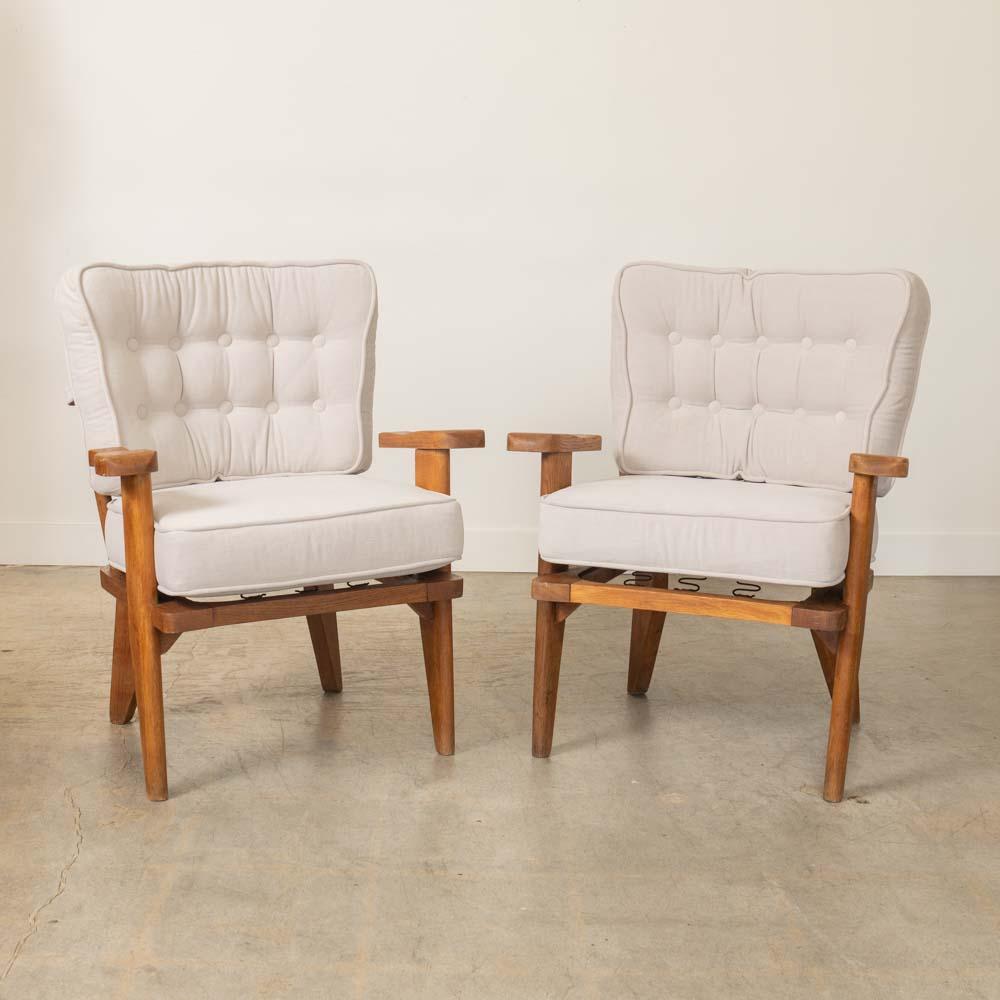 Paire de chaises Catherine de Guillerme et Chambron Bon état - En vente à Los Angeles, CA