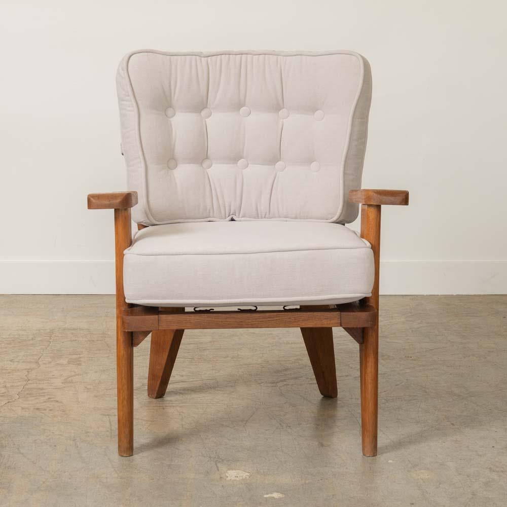 Chêne Paire de chaises Catherine de Guillerme et Chambron en vente