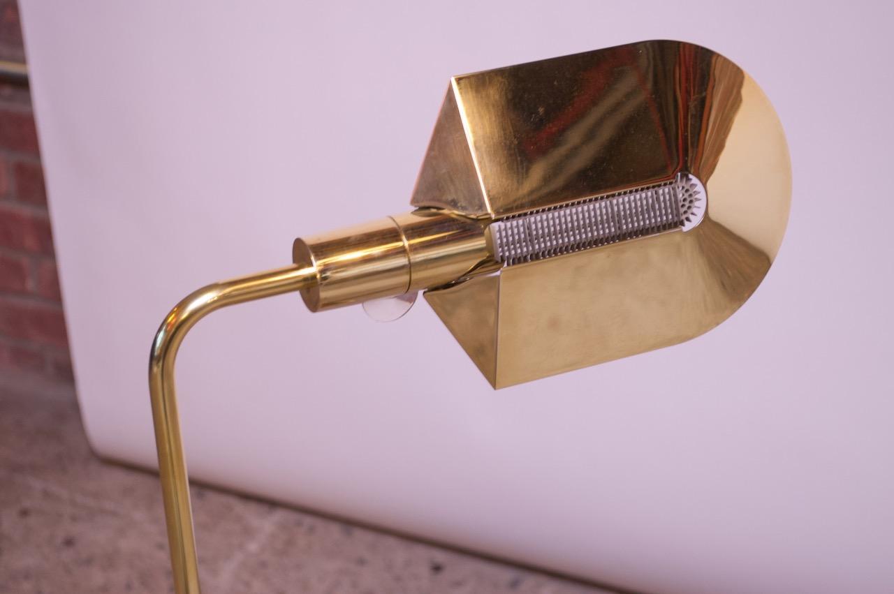Pair of Cedric Hartman Adjustable Polished Brass Floor Lamps 6