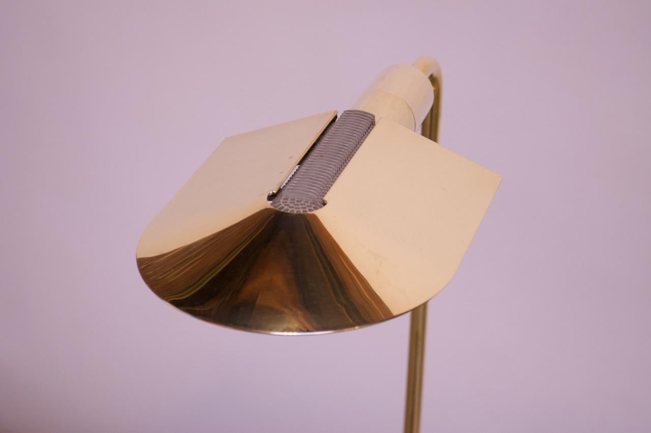 Pair of Cedric Hartman Adjustable Polished Brass Floor Lamps 2