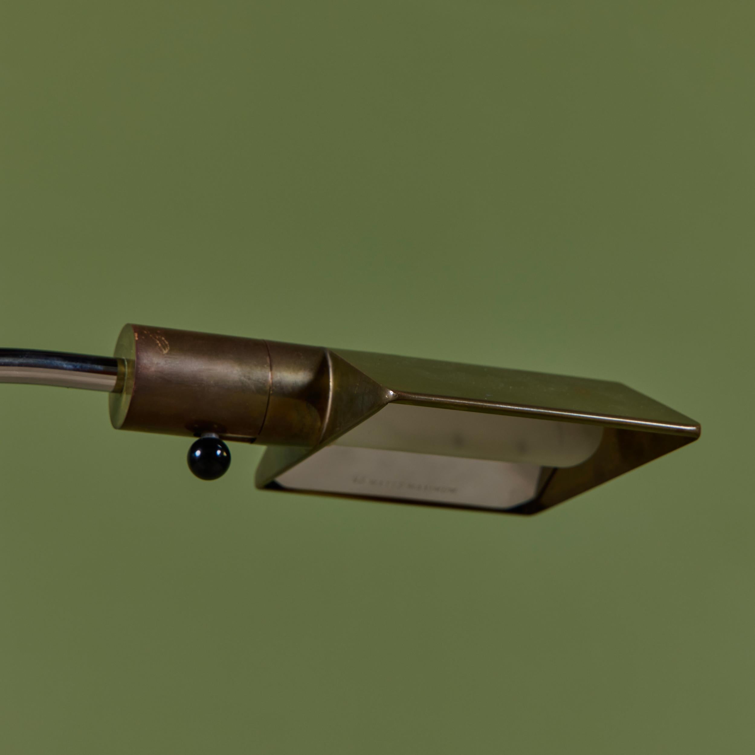 Paire de lampadaires en laiton et acier inoxydable Cedric Hartman en vente 10