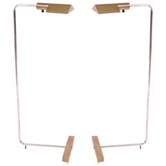 Pair of Cedric Hartman Brass Floor Lamps