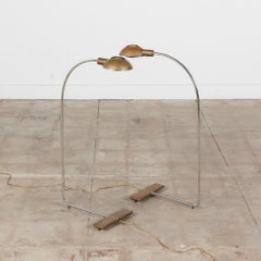Pair of Cedric Hartman Brass Pharmacy Floor Lamps