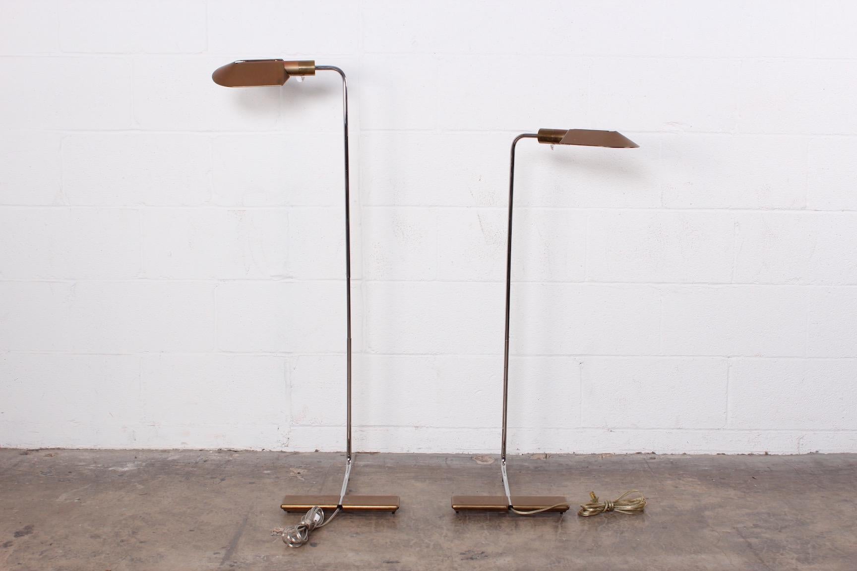 Pair of Cedric Hartman Floor Lamps In Good Condition In Dallas, TX