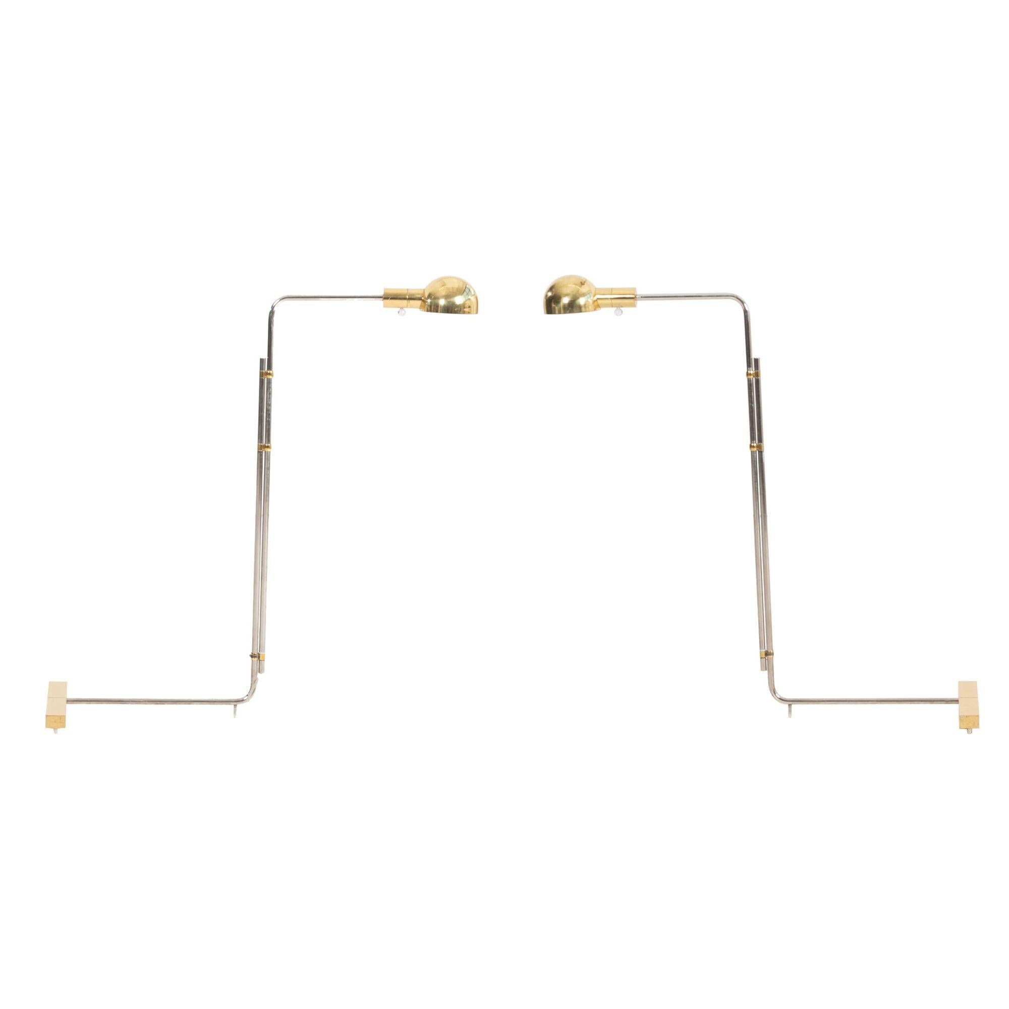 Pair of Cedric Hartman Low Profile MOMA Floor Luminaire 1H, 1966
A pair of Cedric Hartman Low Profile Floor Luminaires, designed in 1966. Suitable for placement beside a chair, sofa, or bedside. Included in the Museum of Modern Art Collection