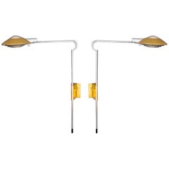 Pair of Cedric Hartman Retractable Sconces