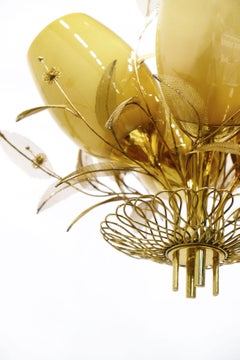 Pair of ceiling lamps by Paavo Tynell