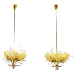 Coppia di lampade da soffitto di Paavo Tynell