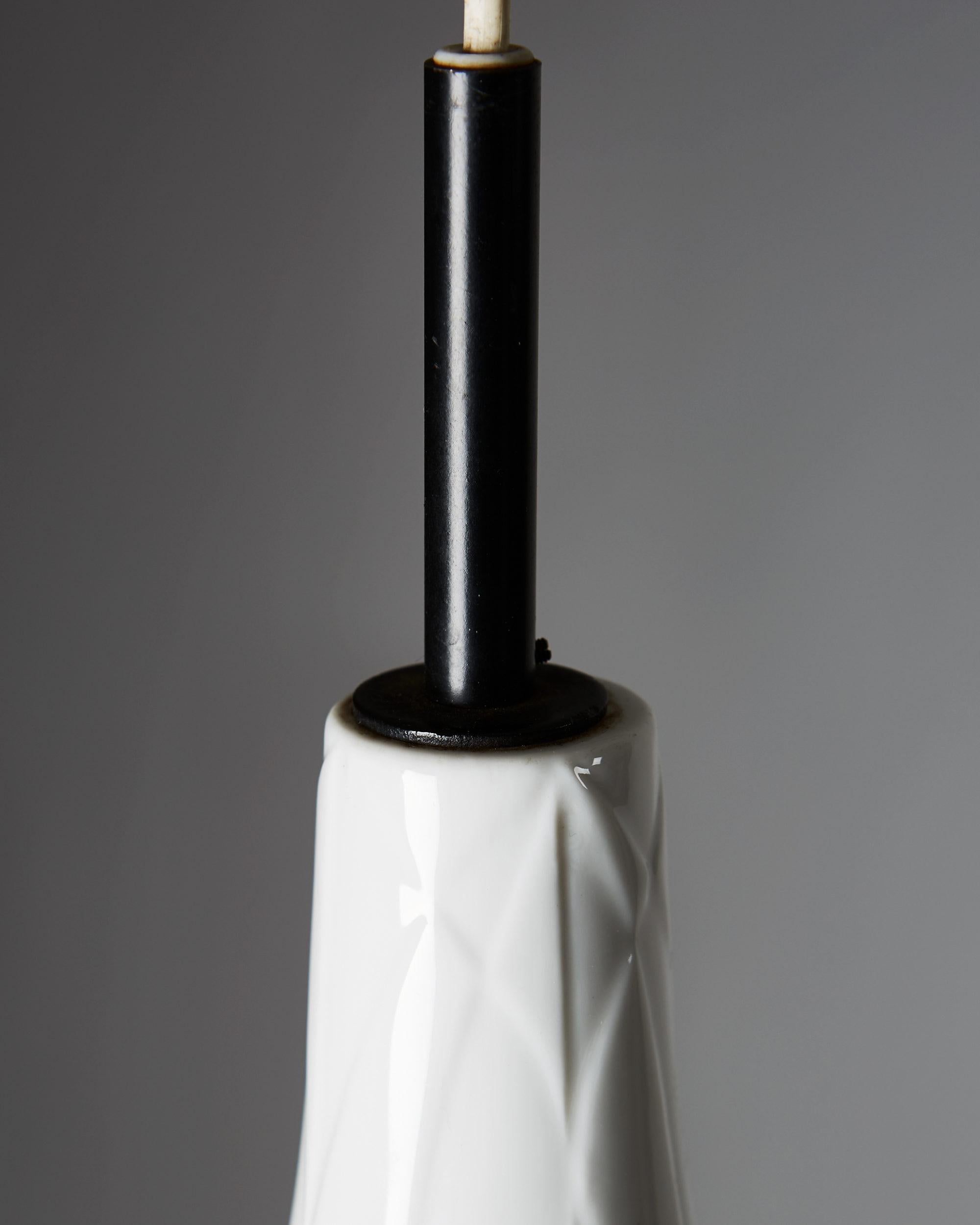 Pair of Ceiling Lamps Designed by Carl-Harry Stålhane, Rörstrand, Sweden, 1954 In Excellent Condition In Stockholm, SE