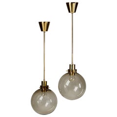 Pair of Ceiling Lamps Designed by Hans-Agne Jakobsson, Sweden, 1960s