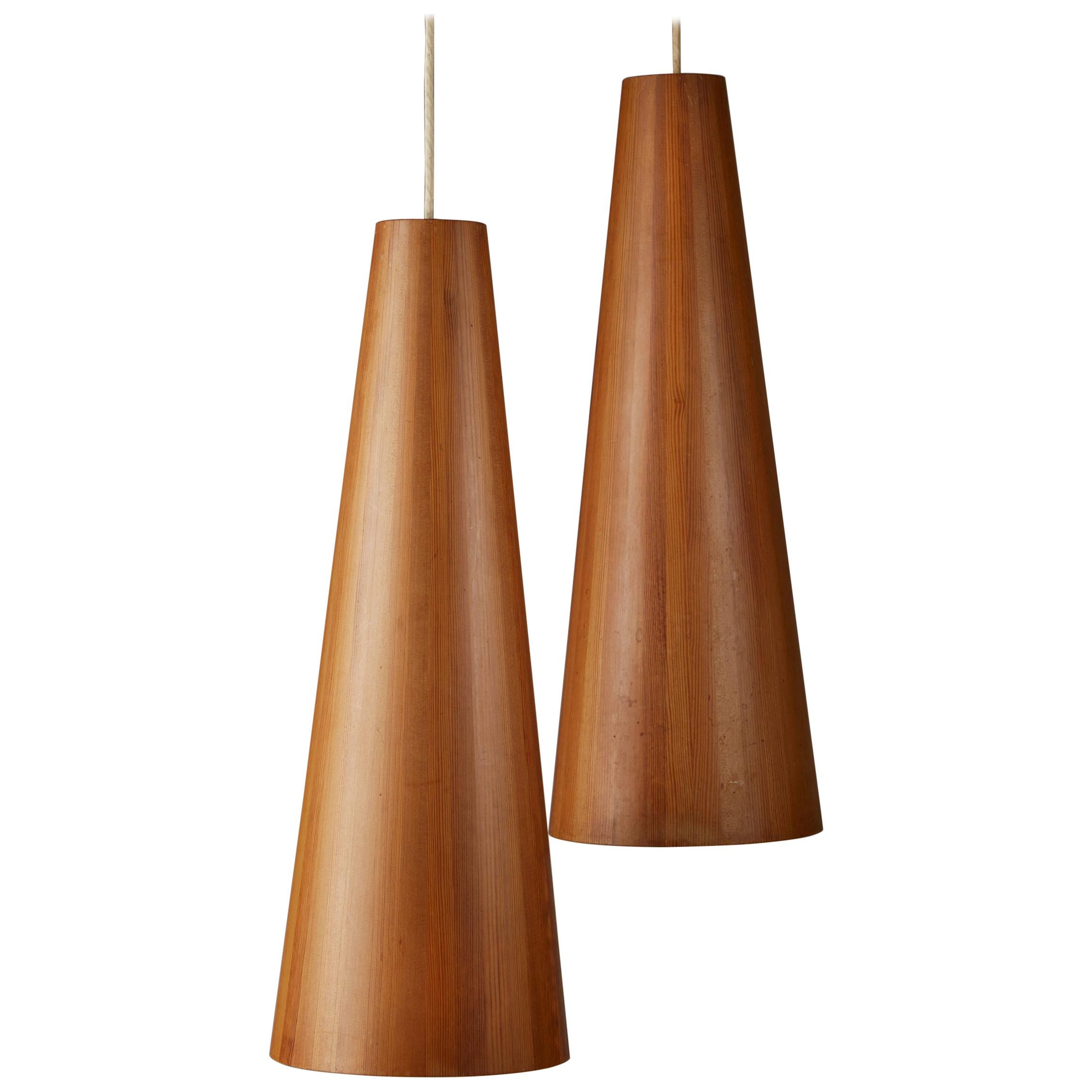 Pair of Ceiling Lamps Designed by Jörgen Wolff for Christian A. Wolff, Denmark