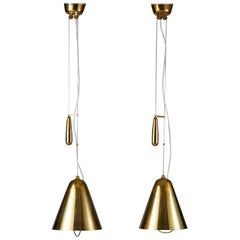 Pair of Ceiling Lamps Designed by Paavo Tynell for Taito Oy, Finland, 1940