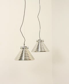 Pareja de lámparas de techo de fundición de aluminio de Antoni Bonamusa, España, 1974