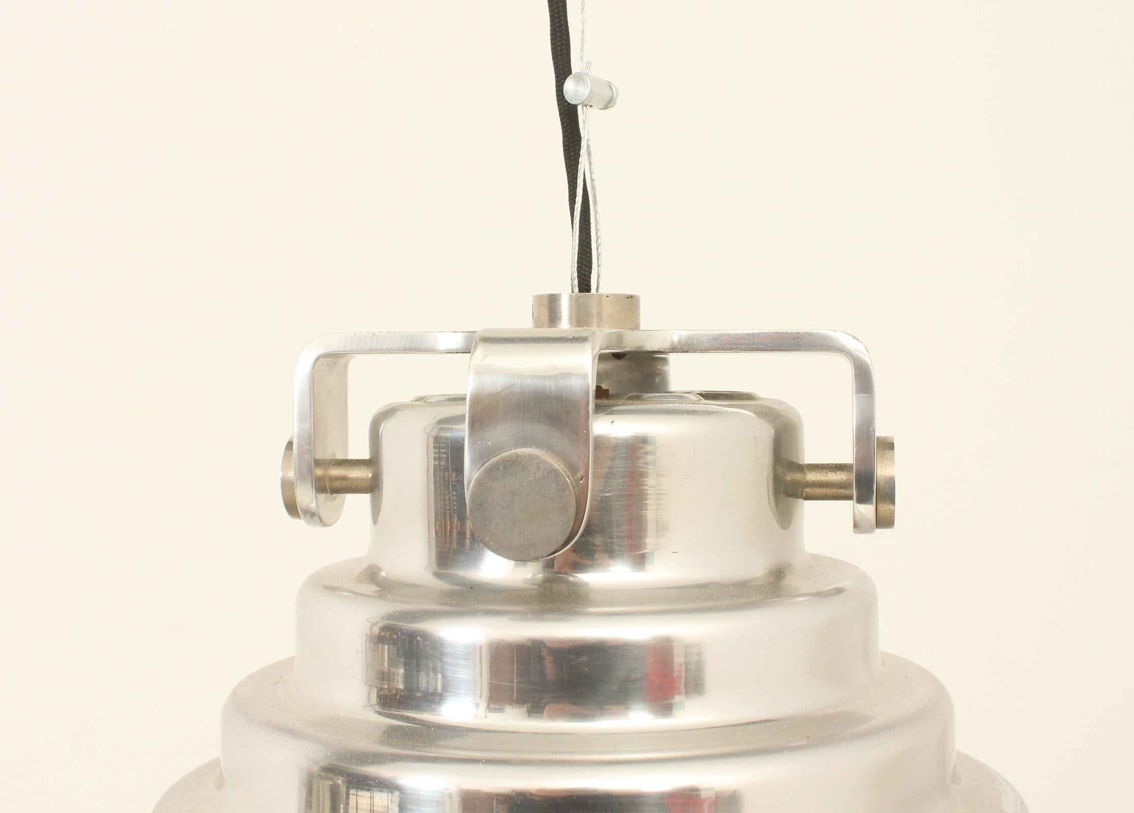 Alluminio Coppia di lampade da soffitto in alluminio fuso di Antoni Bonamusa, Spagna, 1974 in vendita