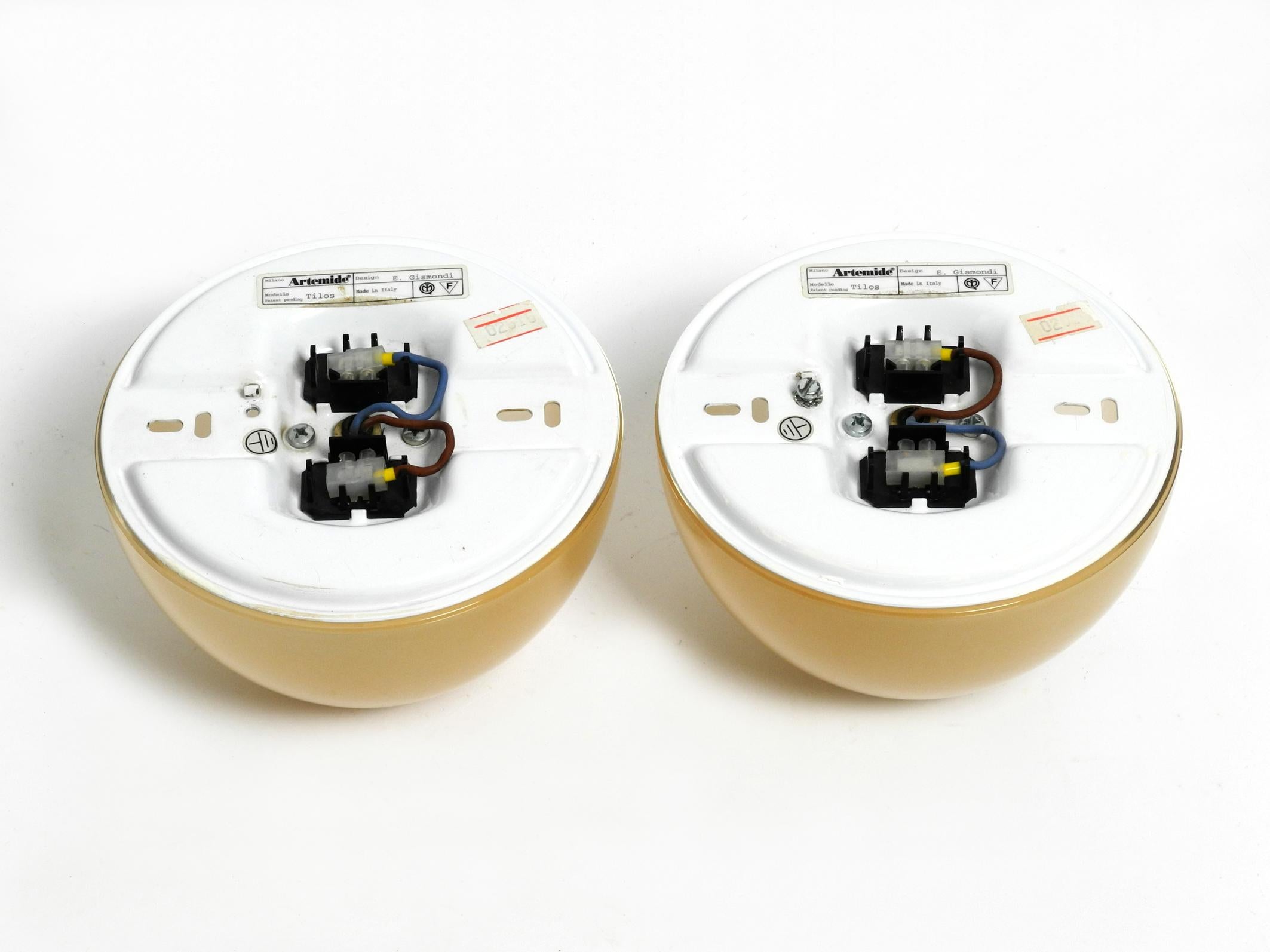 Pair of ceiling or wall lamps by Ernesto Gismondi for Artemide Model Tilos 1993 For Sale 3