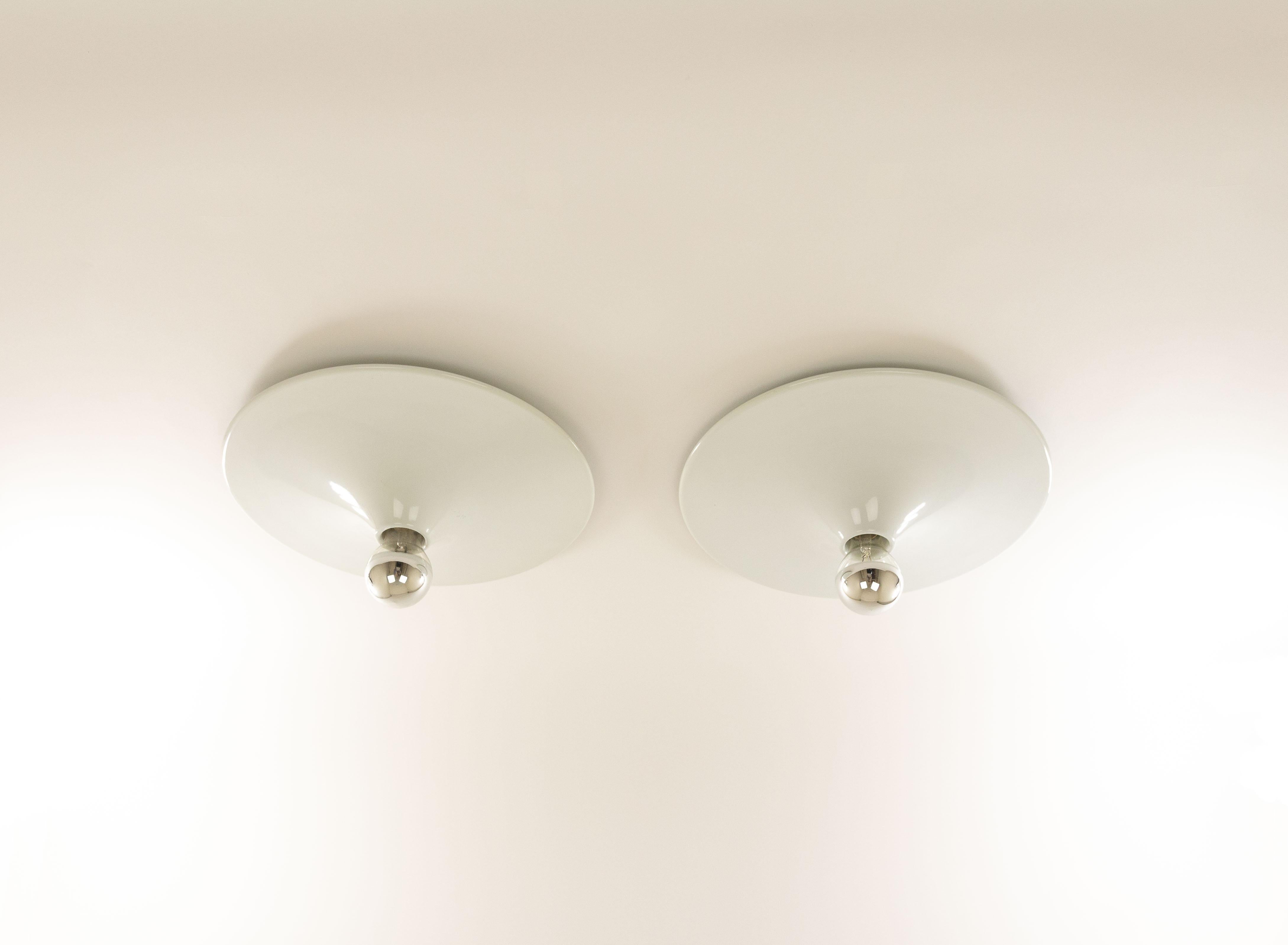 Italian Pair of Ceiling or Wall Lamps by Gianluigi Gorgoni for Stilnovo, 1970s