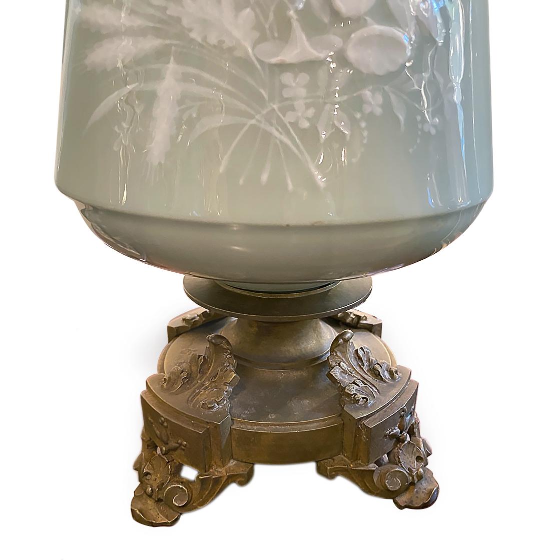 Coppia di lampade Celadon In condizioni buone in vendita a New York, NY