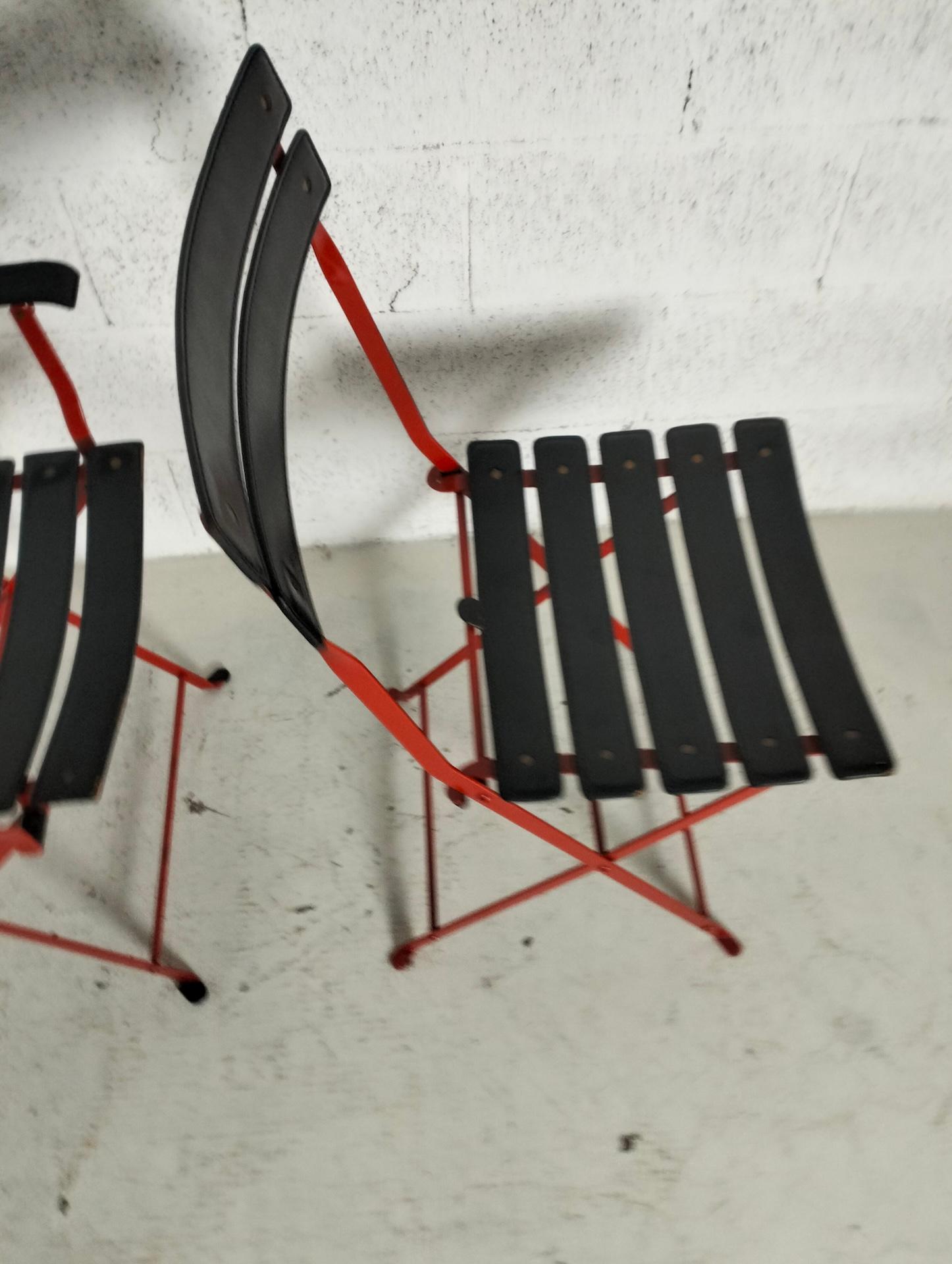 Paire de chaises pliantes Celestina de Marco Zanuso pour Zanotta - années 70, 80 en vente 3