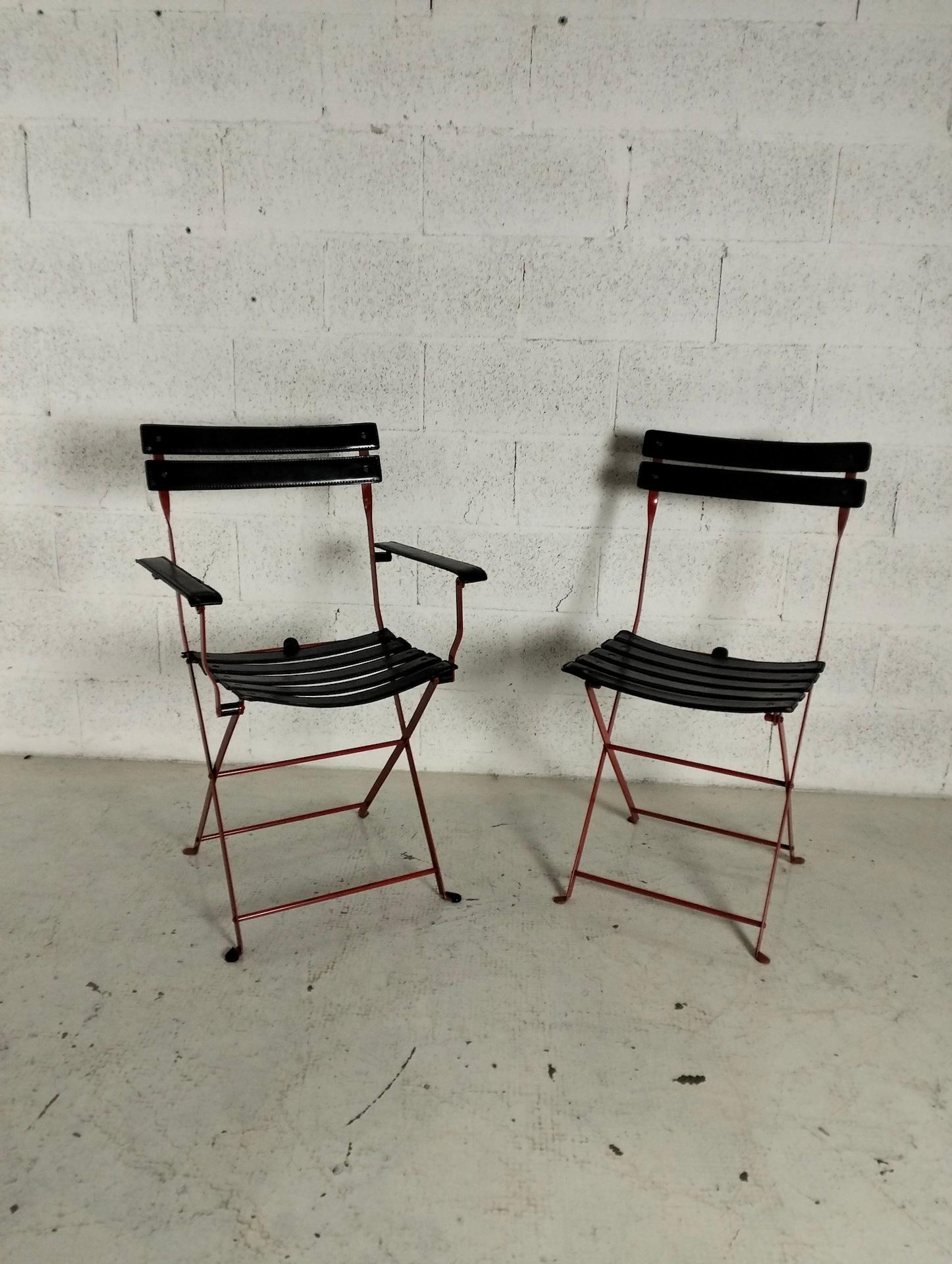 Paire de chaises pliantes Celestina de Marco Zanuso pour Zanotta - années 70, 80 Bon état - En vente à Padova, IT