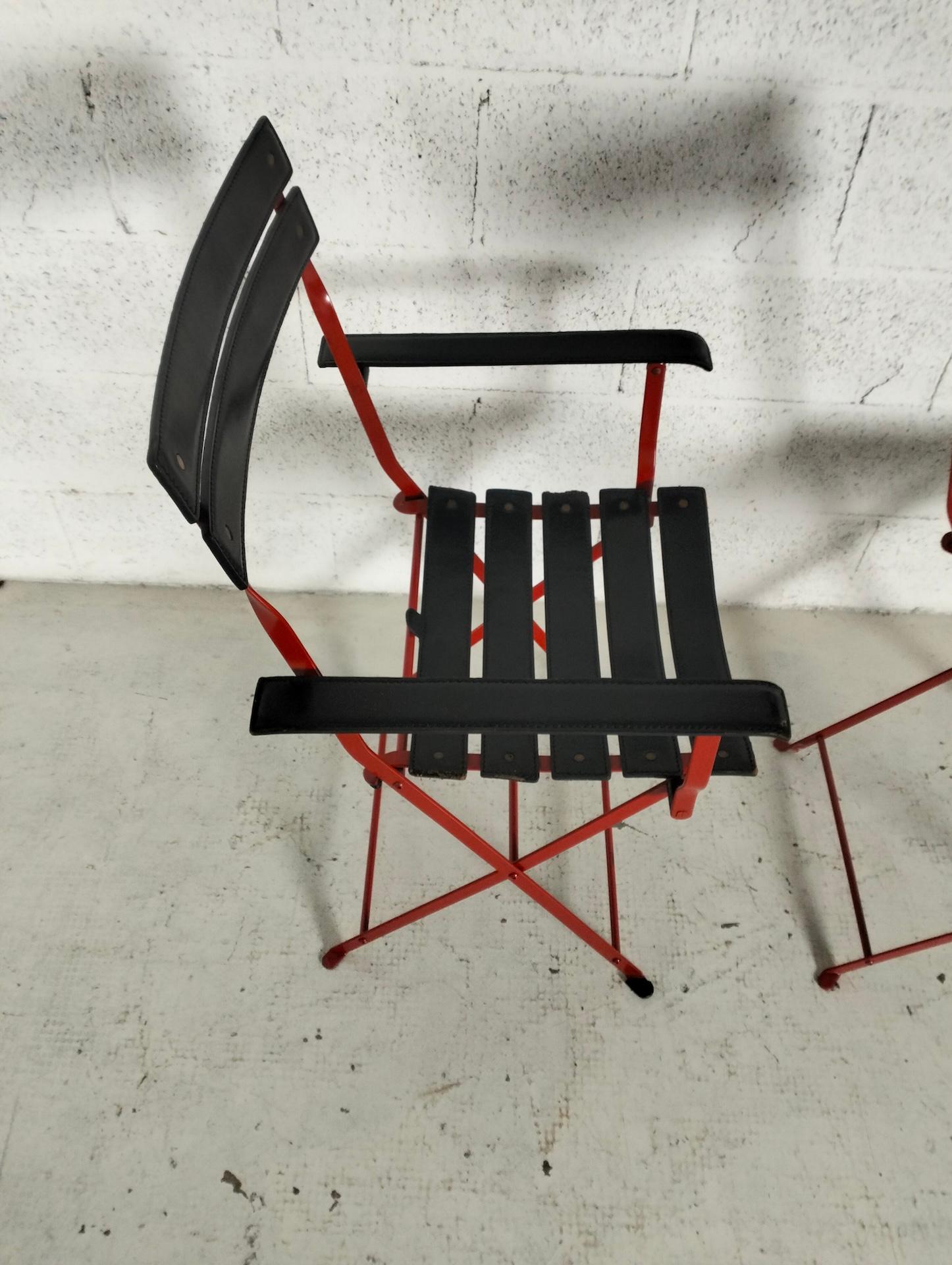 Paire de chaises pliantes Celestina de Marco Zanuso pour Zanotta - années 70, 80 en vente 2