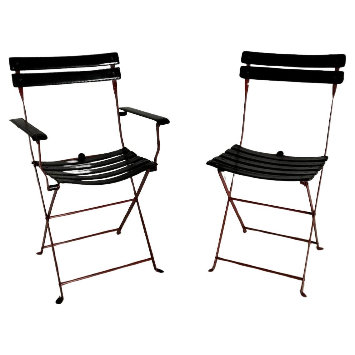 Pair of Celestina folding chairs by Marco Zanuso for Zanotta - 70s, 80s