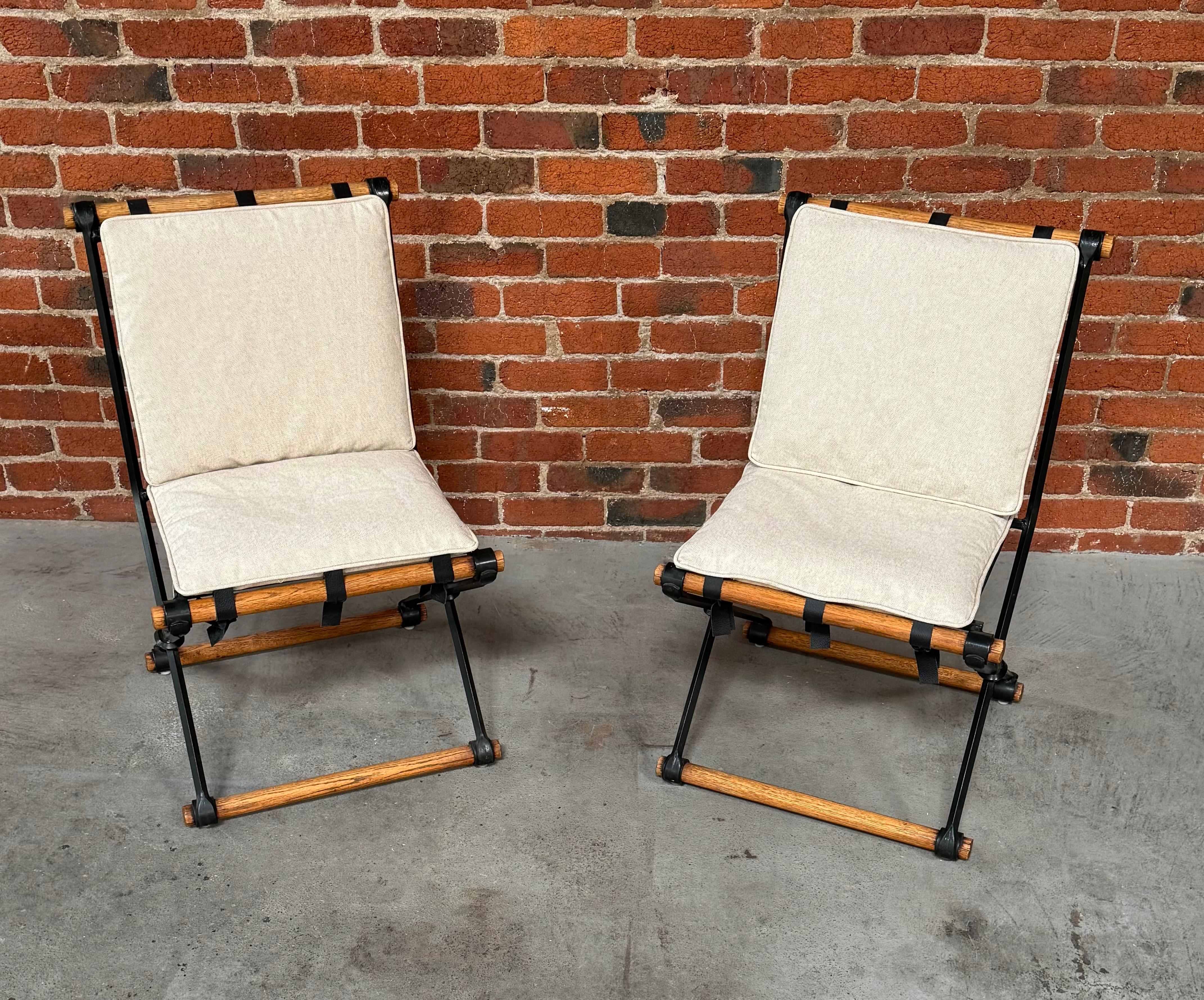 Américain Paire de chaises d'appoint Celo Baldon pour patio en vente