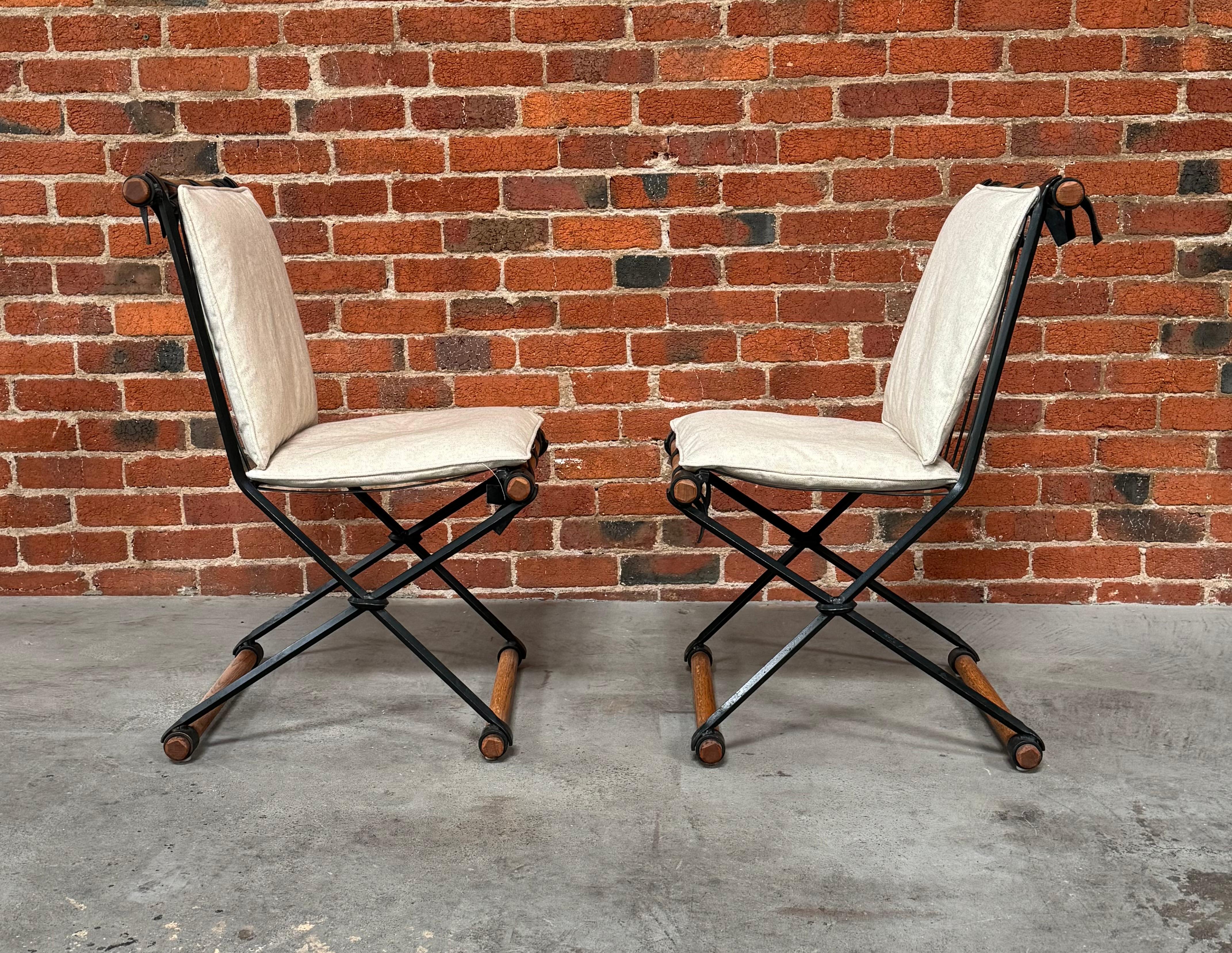 Milieu du XXe siècle Paire de chaises d'appoint Celo Baldon pour patio en vente