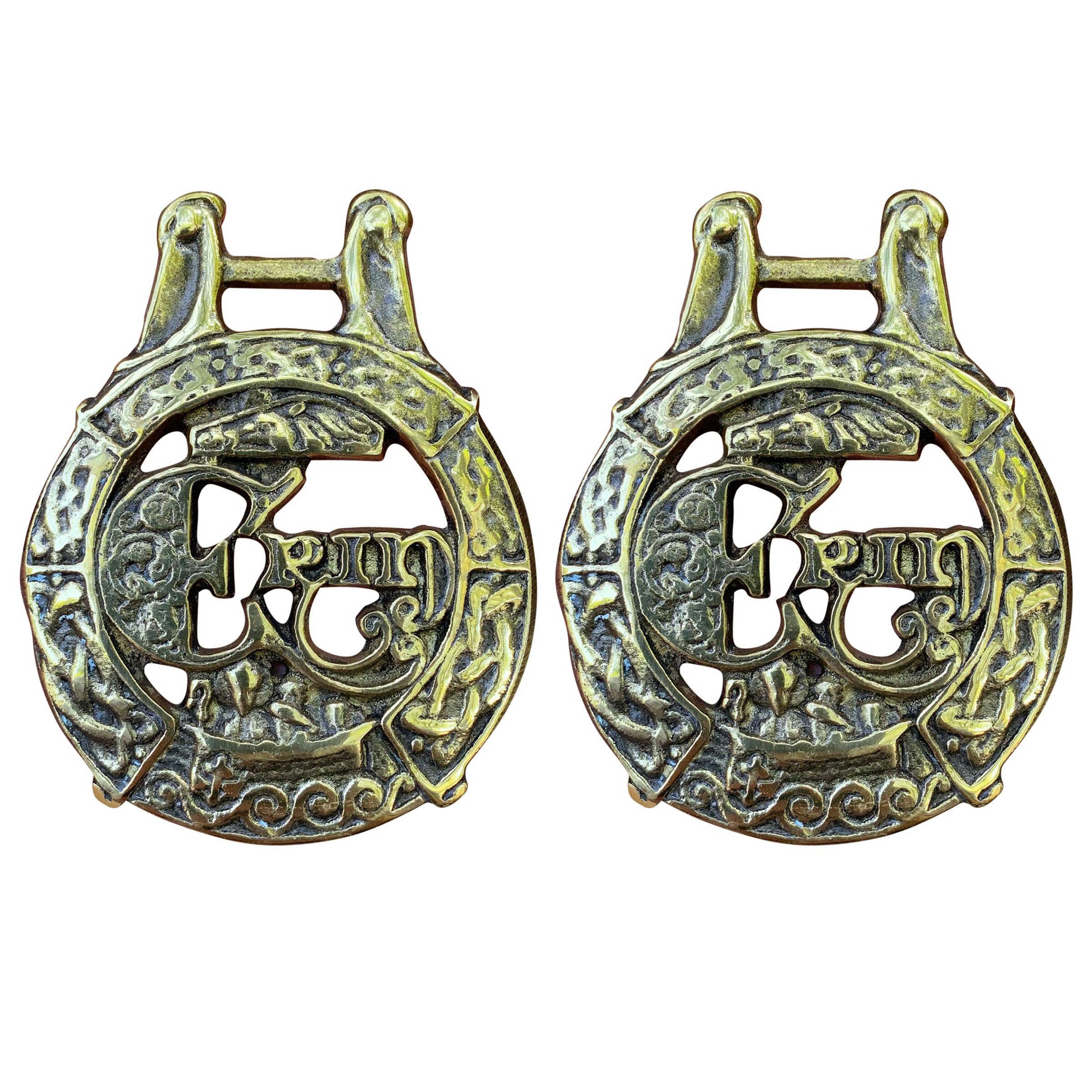 Pair of Celtic Horse Brasses