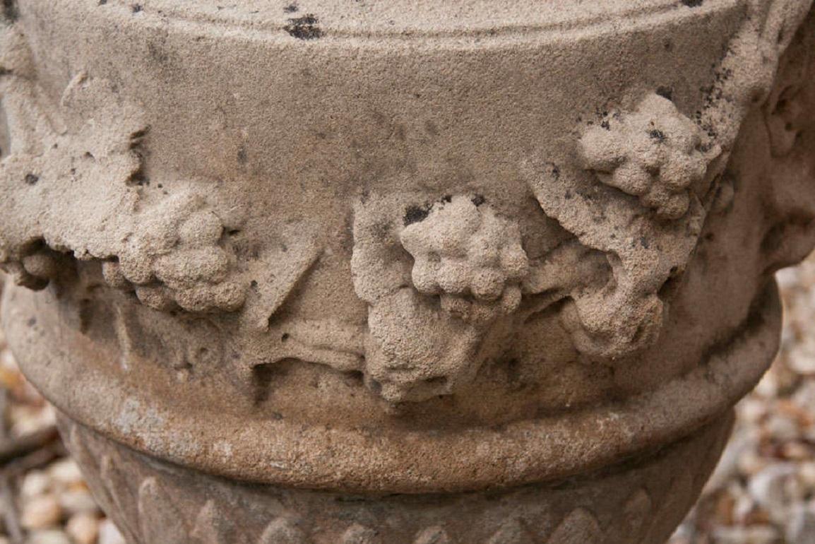 Pair of Cement Urns For Sale 1
