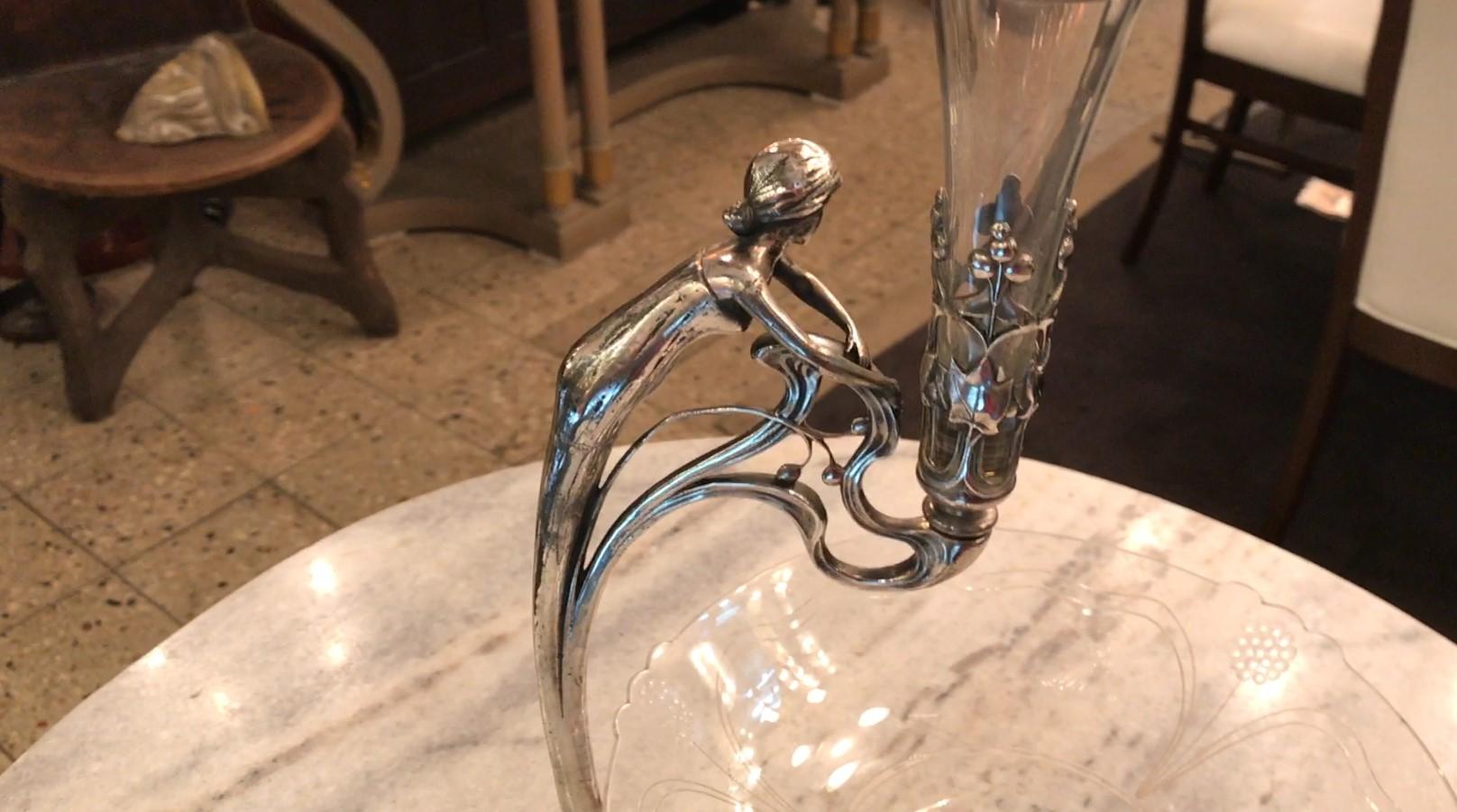 Pair of Centerpiece WMF, German, Style: Jugendstil, Art Nouveau, Liberty, 1900 For Sale 15