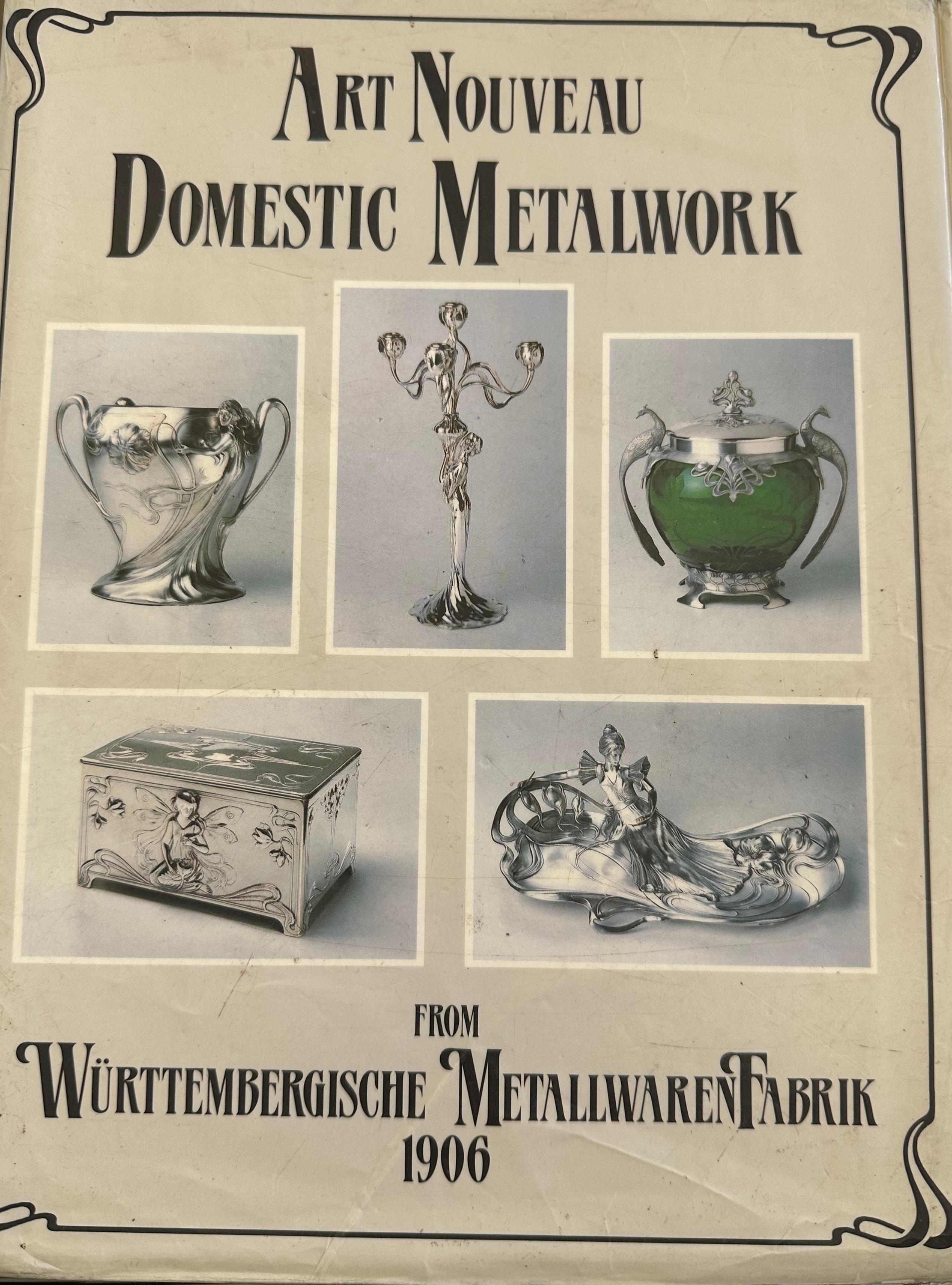 Allemand Paire de centres de table WMF, allemand, style Jugendstil, Art nouveau, Liberté, 1900 en vente