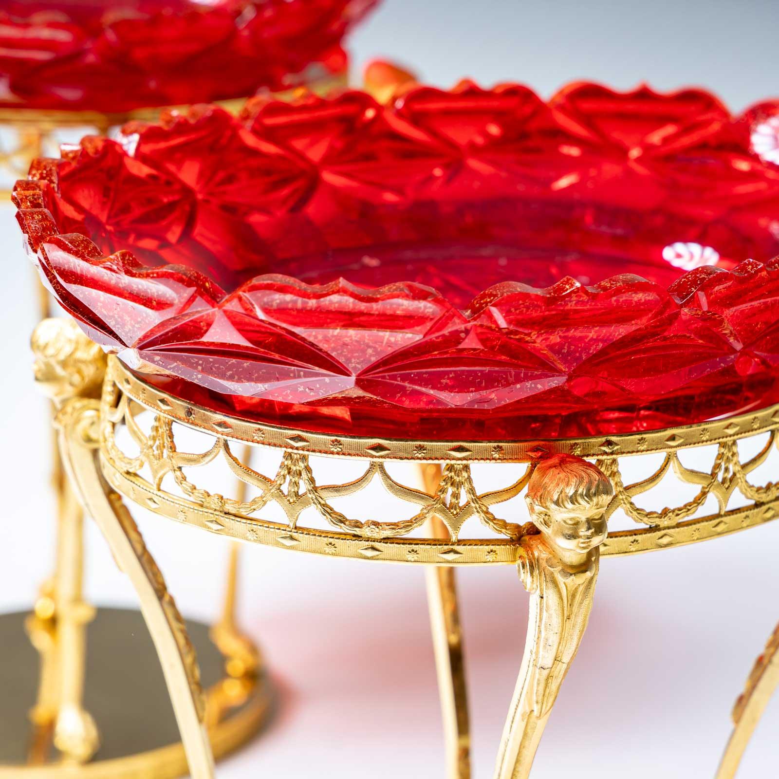 XIXe siècle Paire de centres de table, Russie, début du 19ème siècle en vente