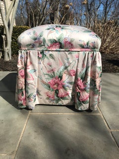Pair of Century Floral Footstools