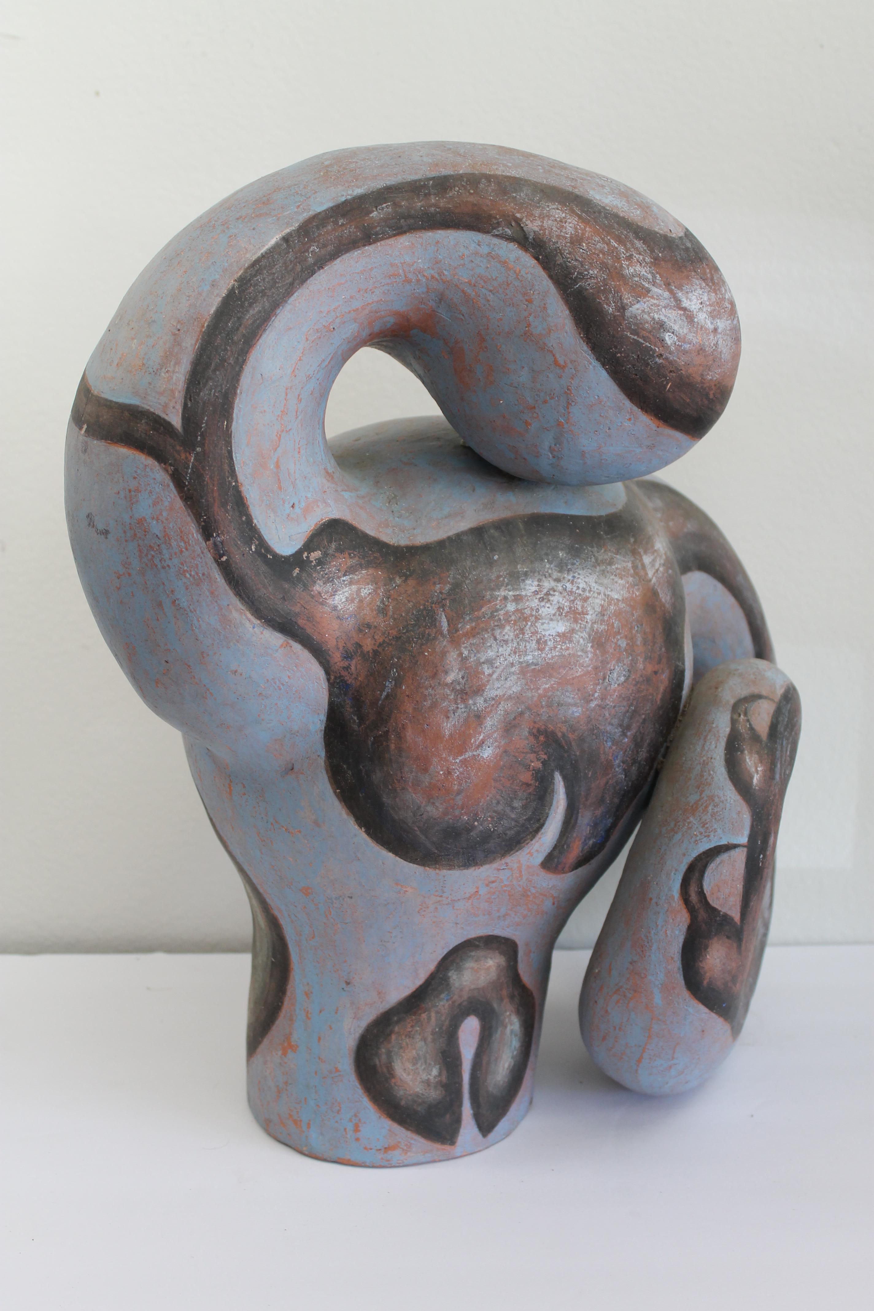 Pair of Ceramic Abstract Sculptures by James Kouretas For Sale 4