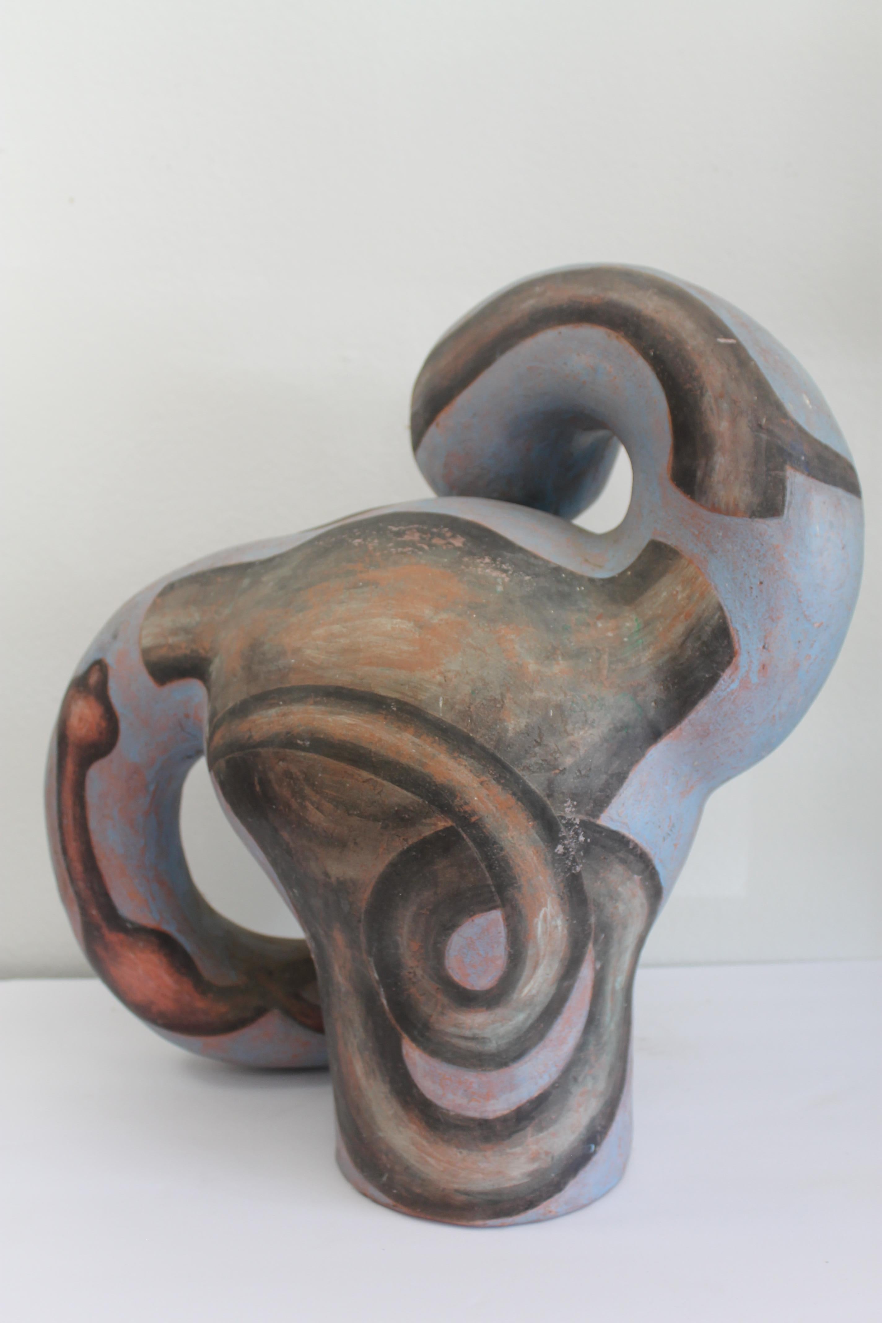 Paire de sculptures abstraites en céramique de James Kouretas en vente 5