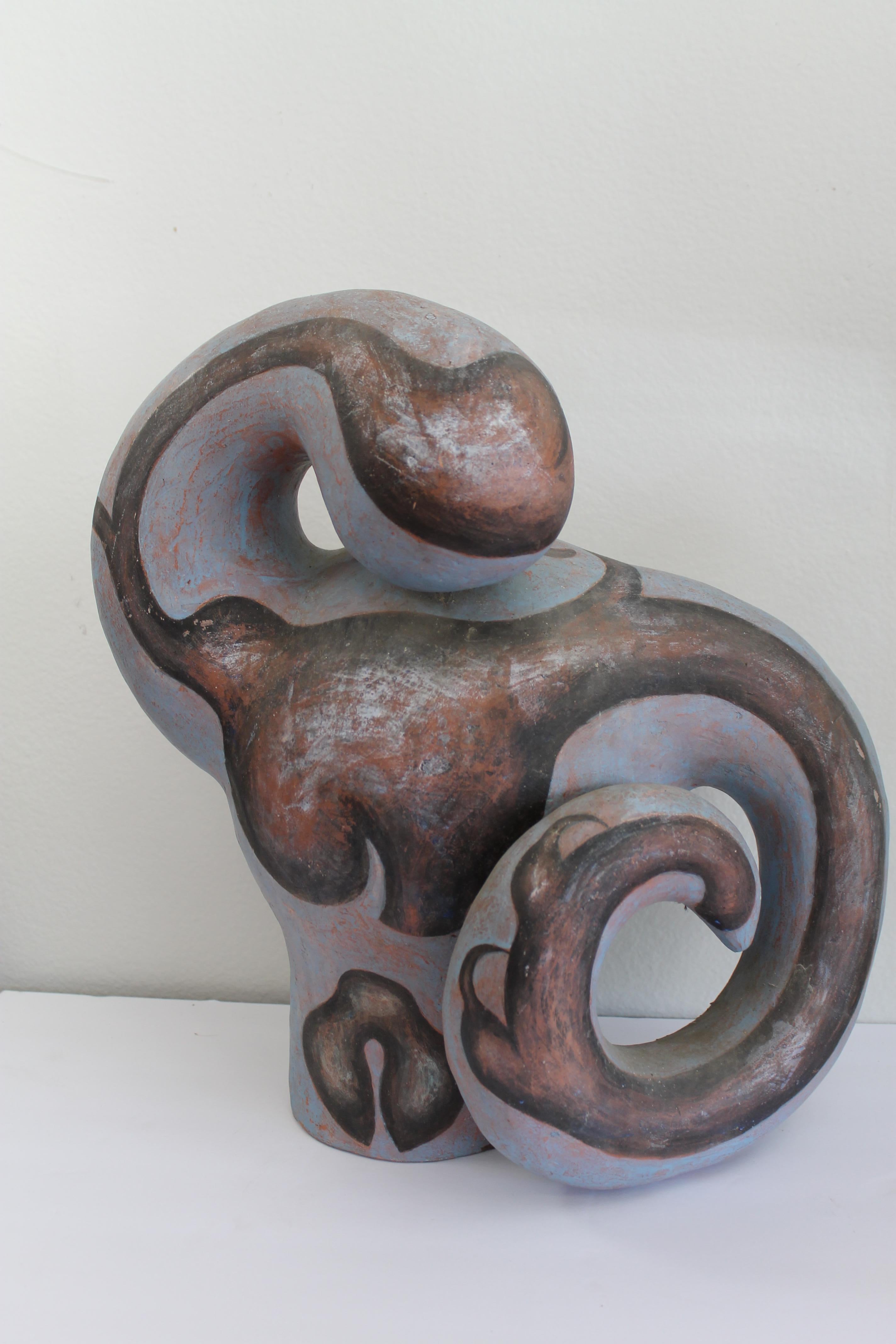 Coppia di sculture astratte in ceramica di James Kouretas in vendita 2
