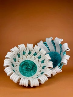 Paire de paniers en céramique, Sainte Radegonde, vers 1940