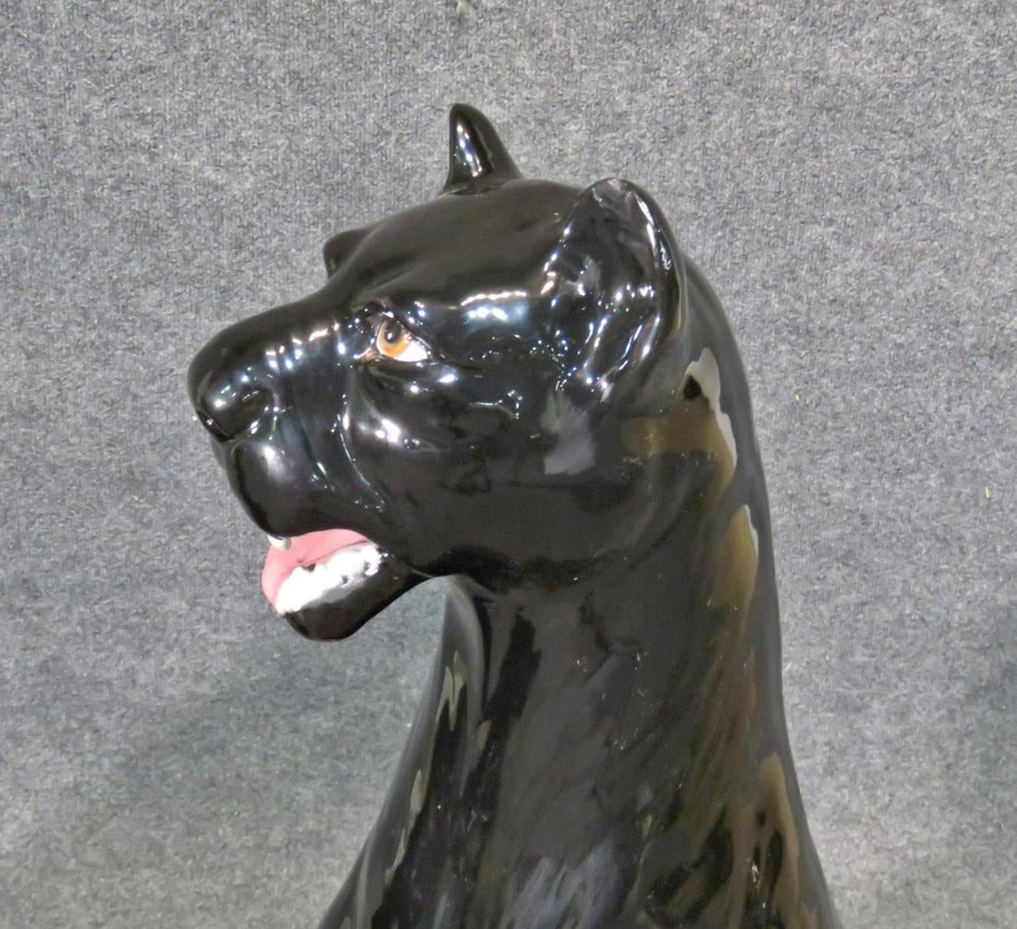 black panther ceramic