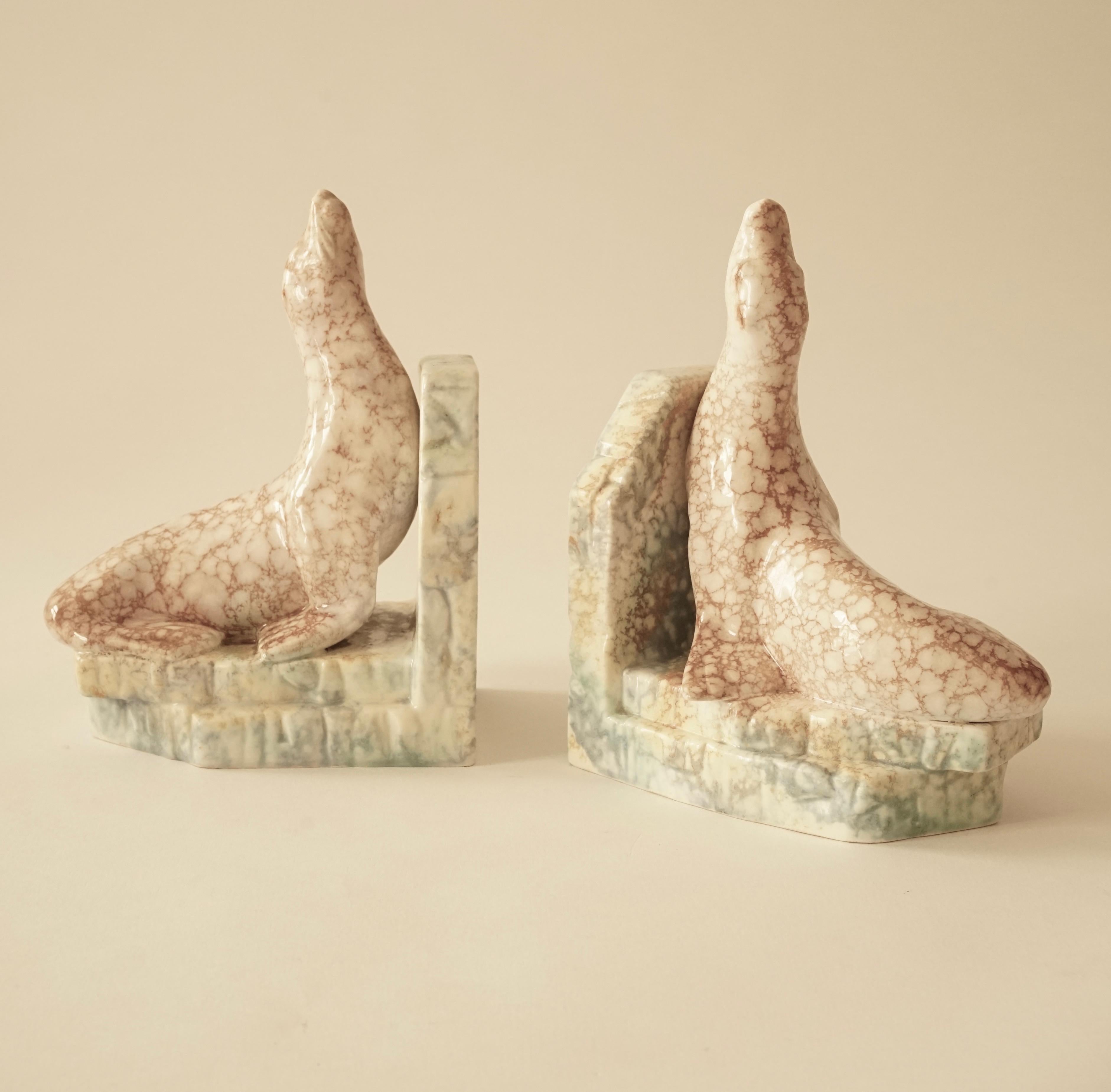 ceramic book ends