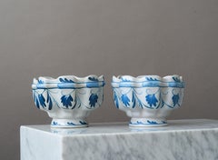 Pair of Ceramic Bowls by Allan Ebeling for Bo Fajans, Sweden, 1920s.