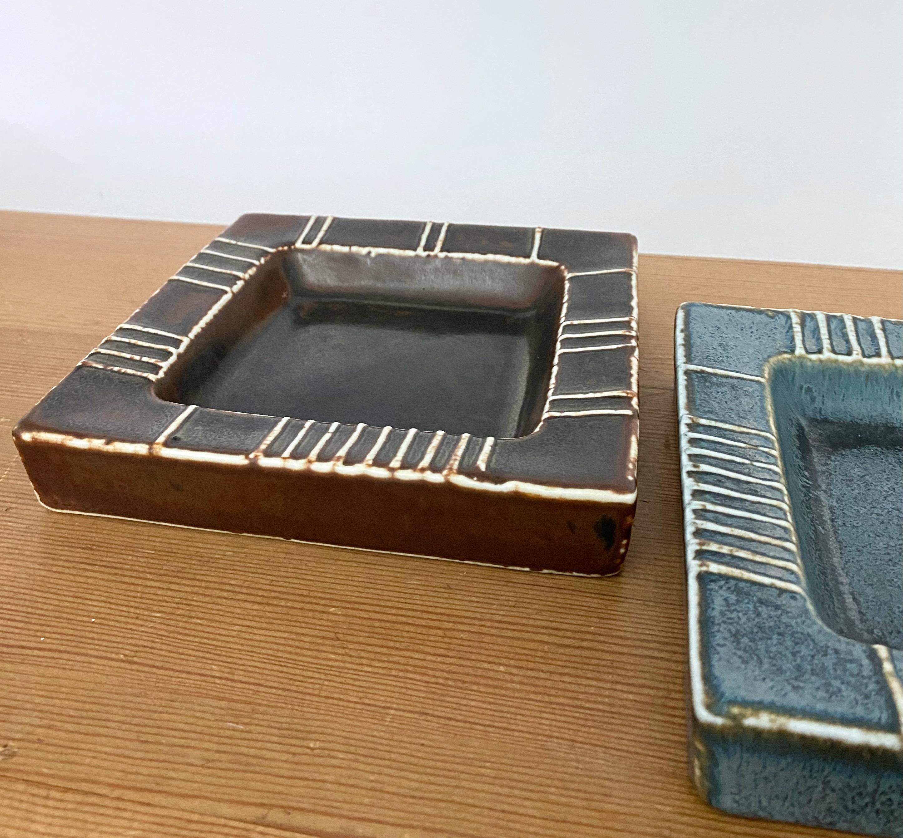 Mid-Century Modern Pair of Ceramic Bowls by Carl Harry Stålhane