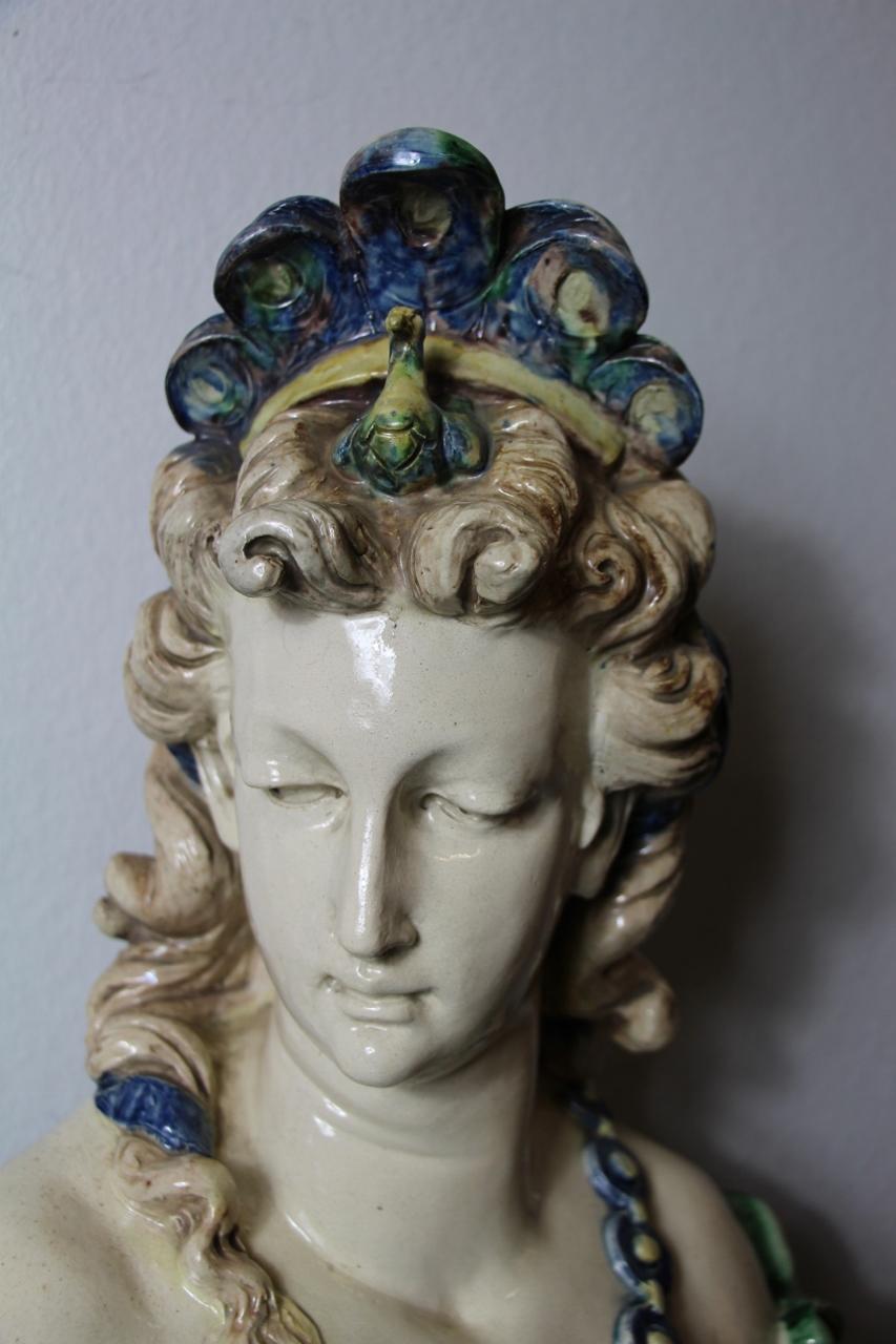 Pair of Ceramic Busts Attributed to Minton 5