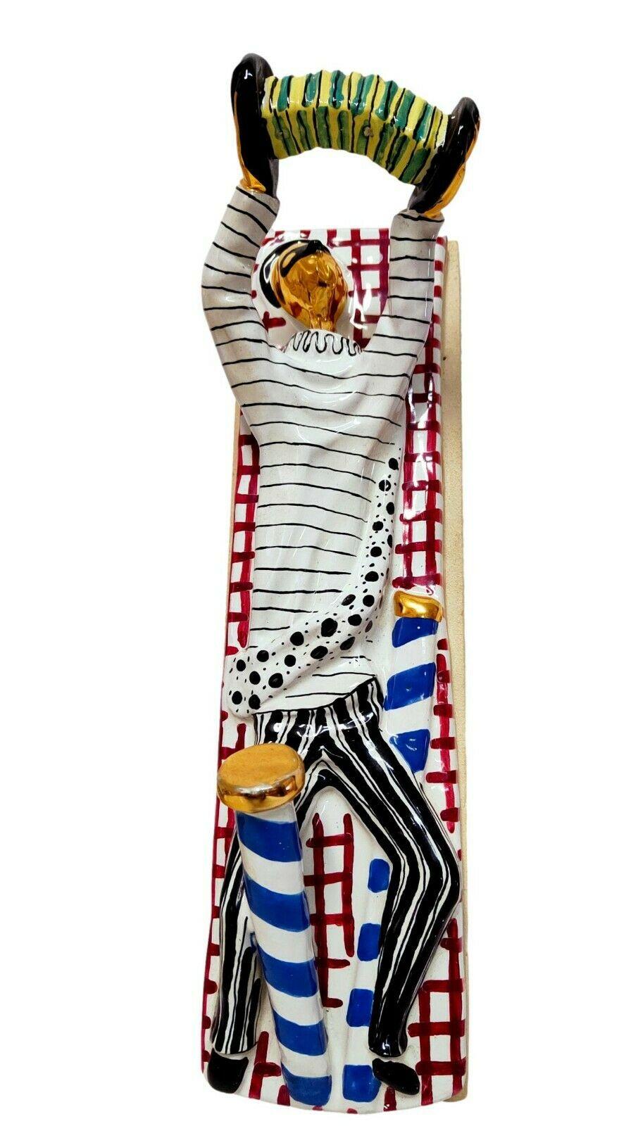 Milieu du XXe siècle Paire de cintres à manteaux en céramique fabriqués par Otello Rosa pour San Polo Venezia Design, années 1950 en vente